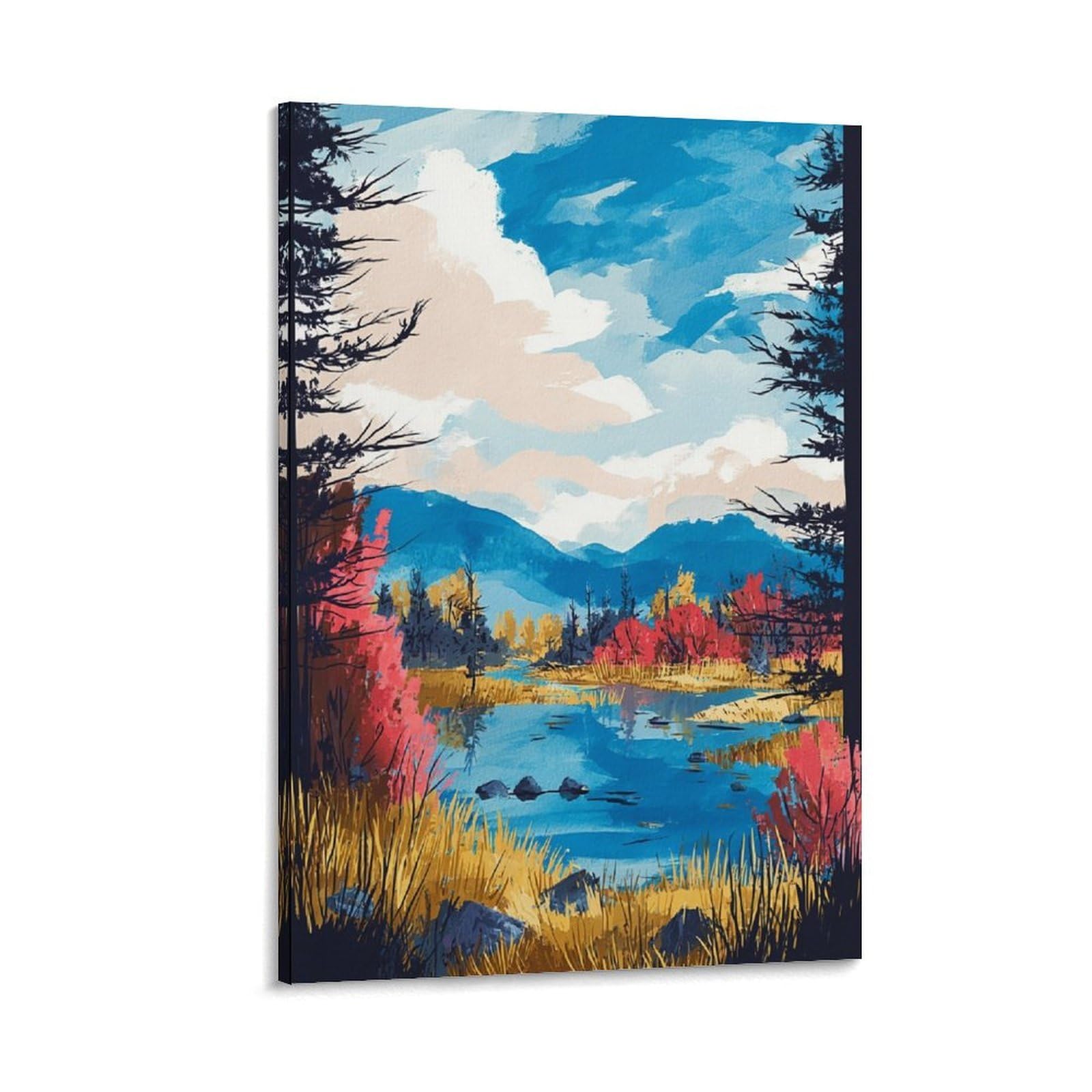 ZBBGGOZ Adirondack Park Posters 20x30inch(50x75cm) Canvas Wall Posters And Art Picture Print Modern Family Bedroom Decor
