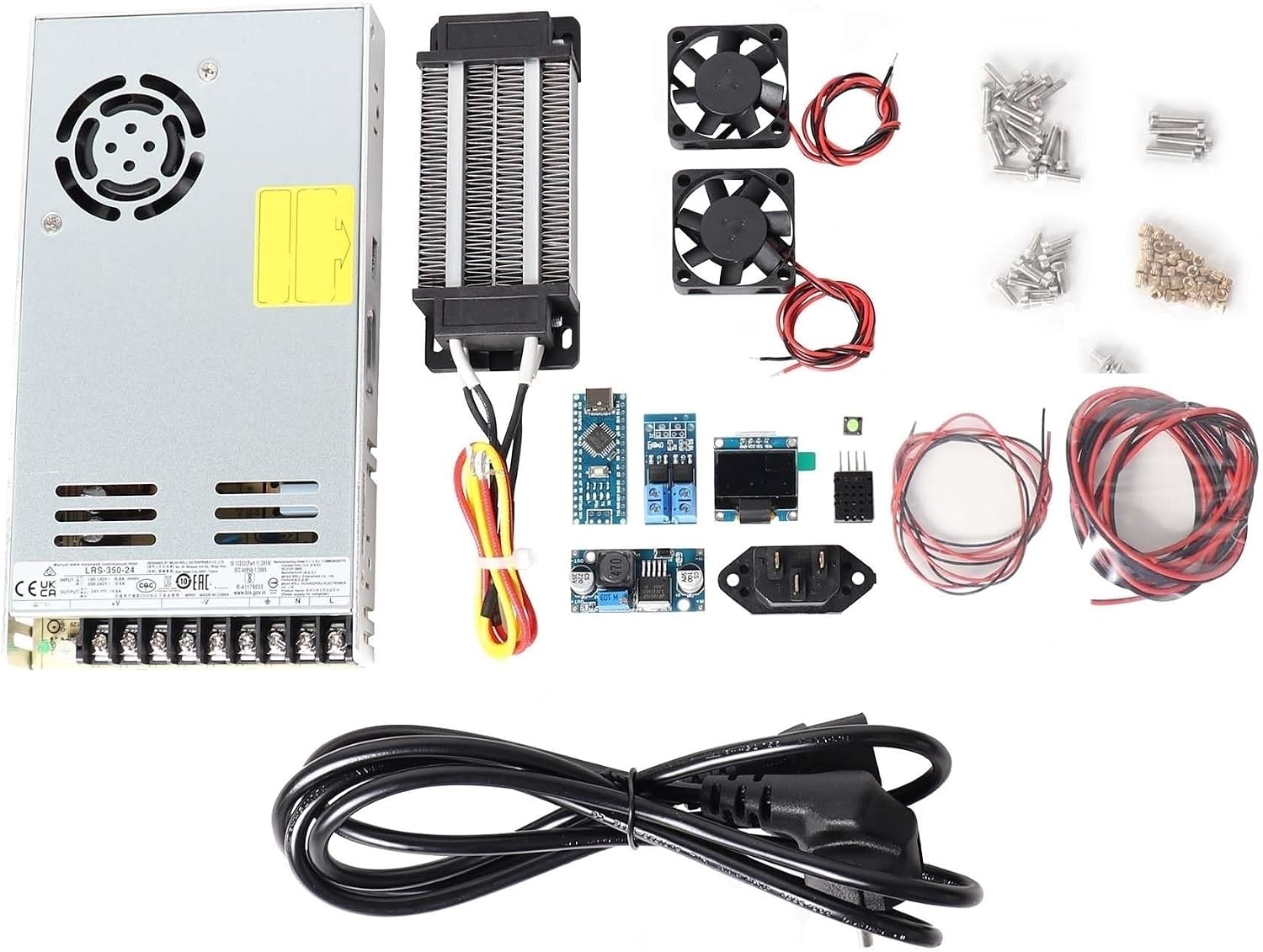 For Blurolls for Prusa Drybox Dehumidification Heating Add-on Kit Designed by for Bram(With PSU)