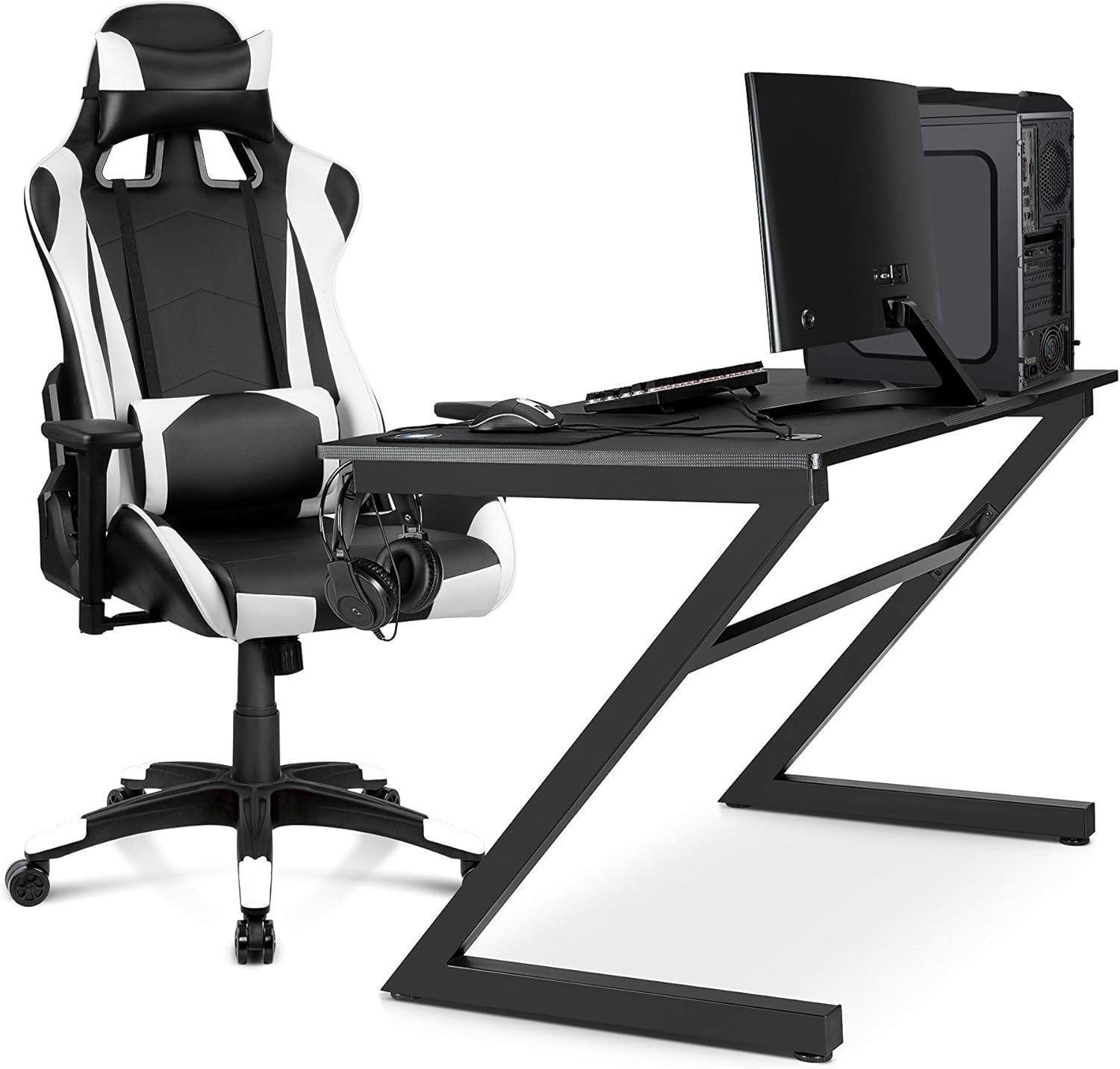 Andersson Mission SG Chimera Gaming Desk with gaming chair setup
