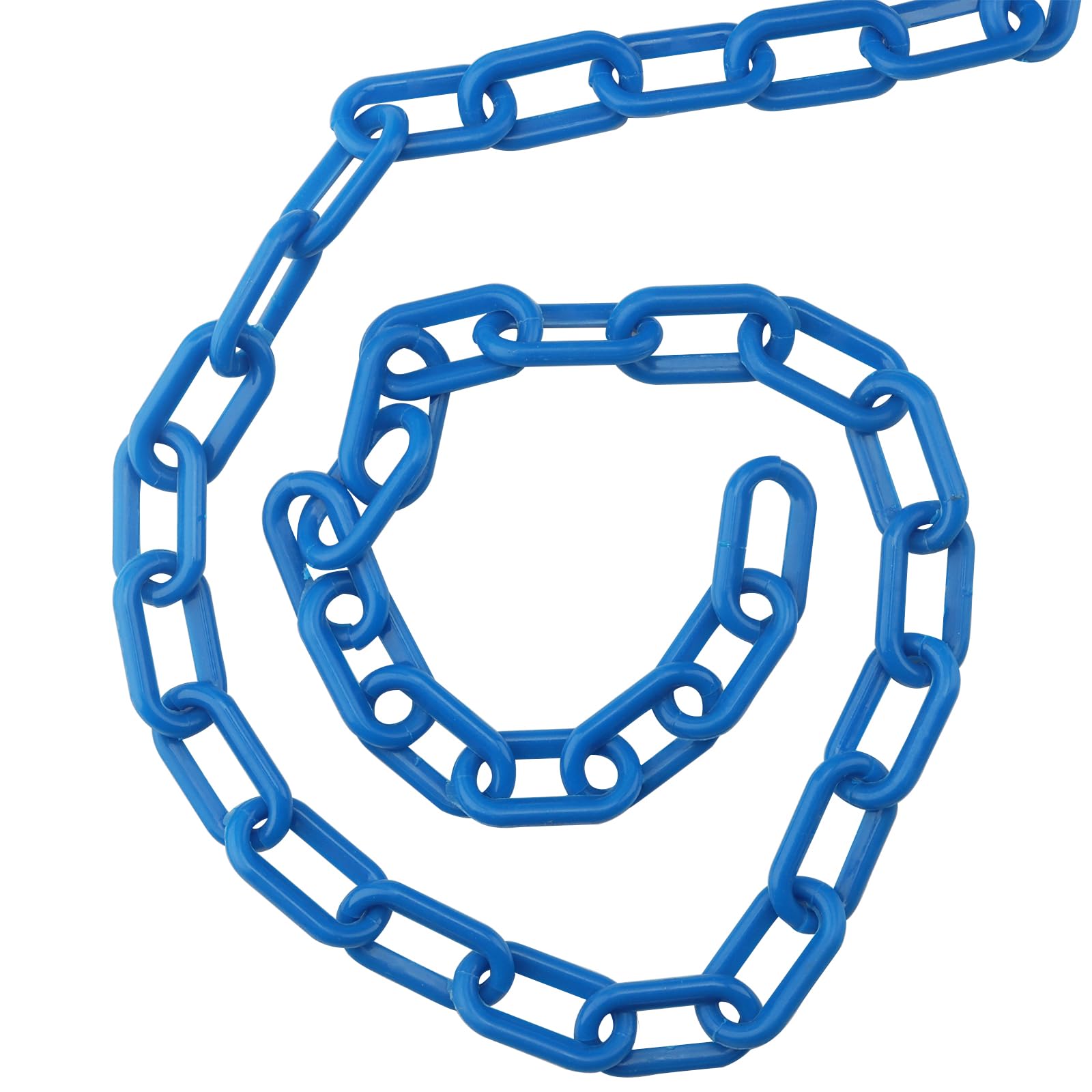 Safety Program Chain Plastic Safety Chain 25 Ft - Black/Yellow Barrier Chain With S-Hooks ...