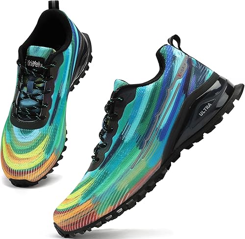 Miniatura 6 de ikunka - Zapatillas de moda para hombre, ligeras, transpirables, antideslizantes, para caminar, tenis, entrenamiento cruzado, para correr en senderos