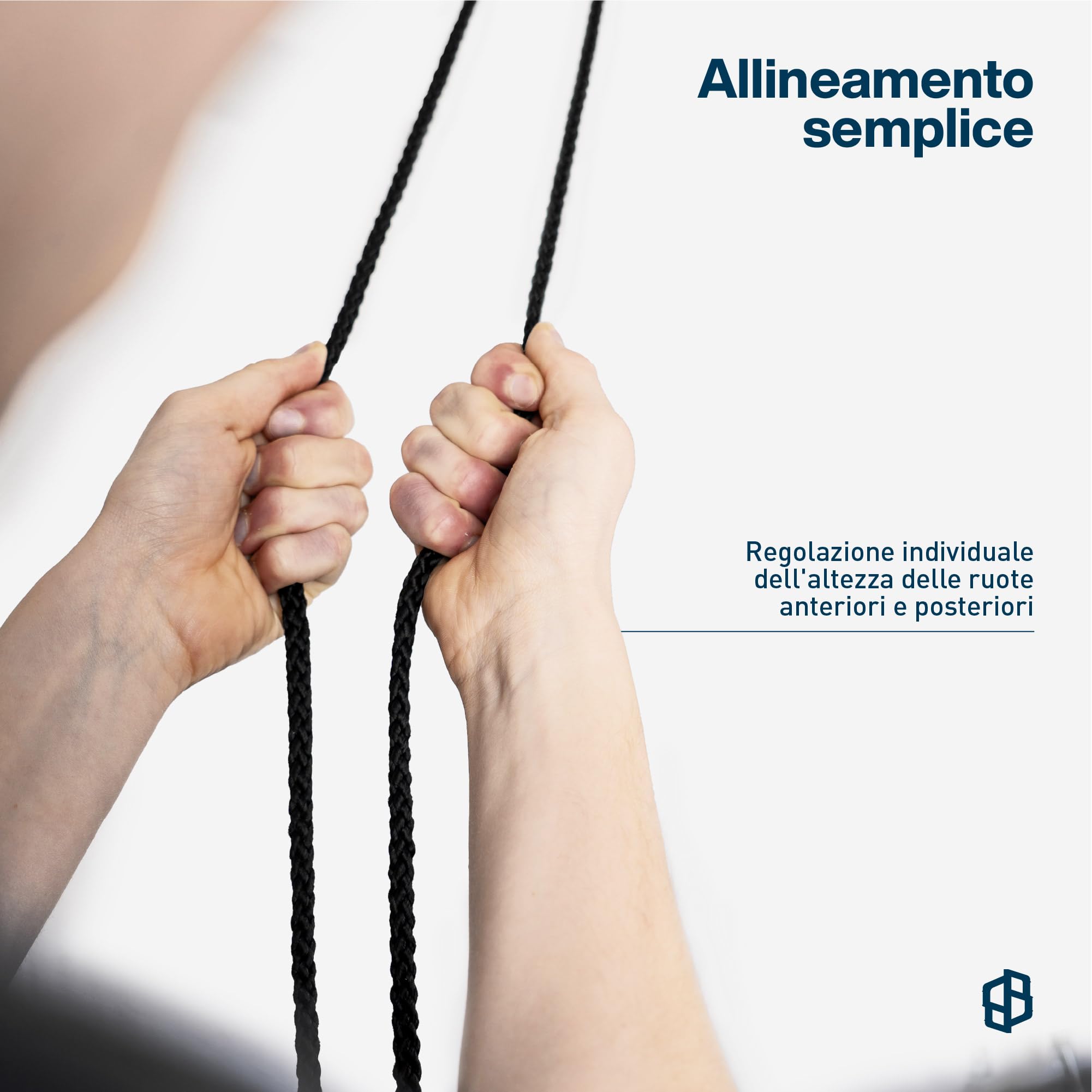 Supporto per bicicletta da soffitto per garage con puleggia | Supporto da parete per bicicletta, box da tetto, canoa ecc. | Sospensione "Louis Lift" | 70002