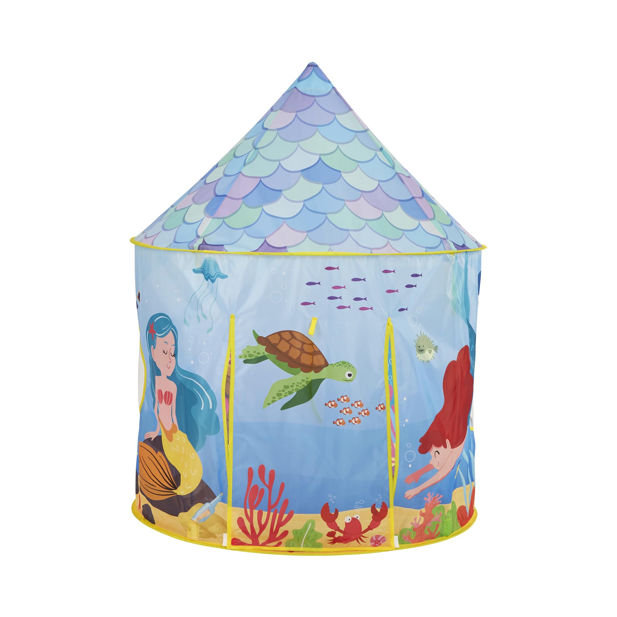 Liberty House Toys Mermaid Play Tent, Pink, Dia100 x H135 cm, 100cm (L) x 100cm (W) x 135cm (H) - Image 4