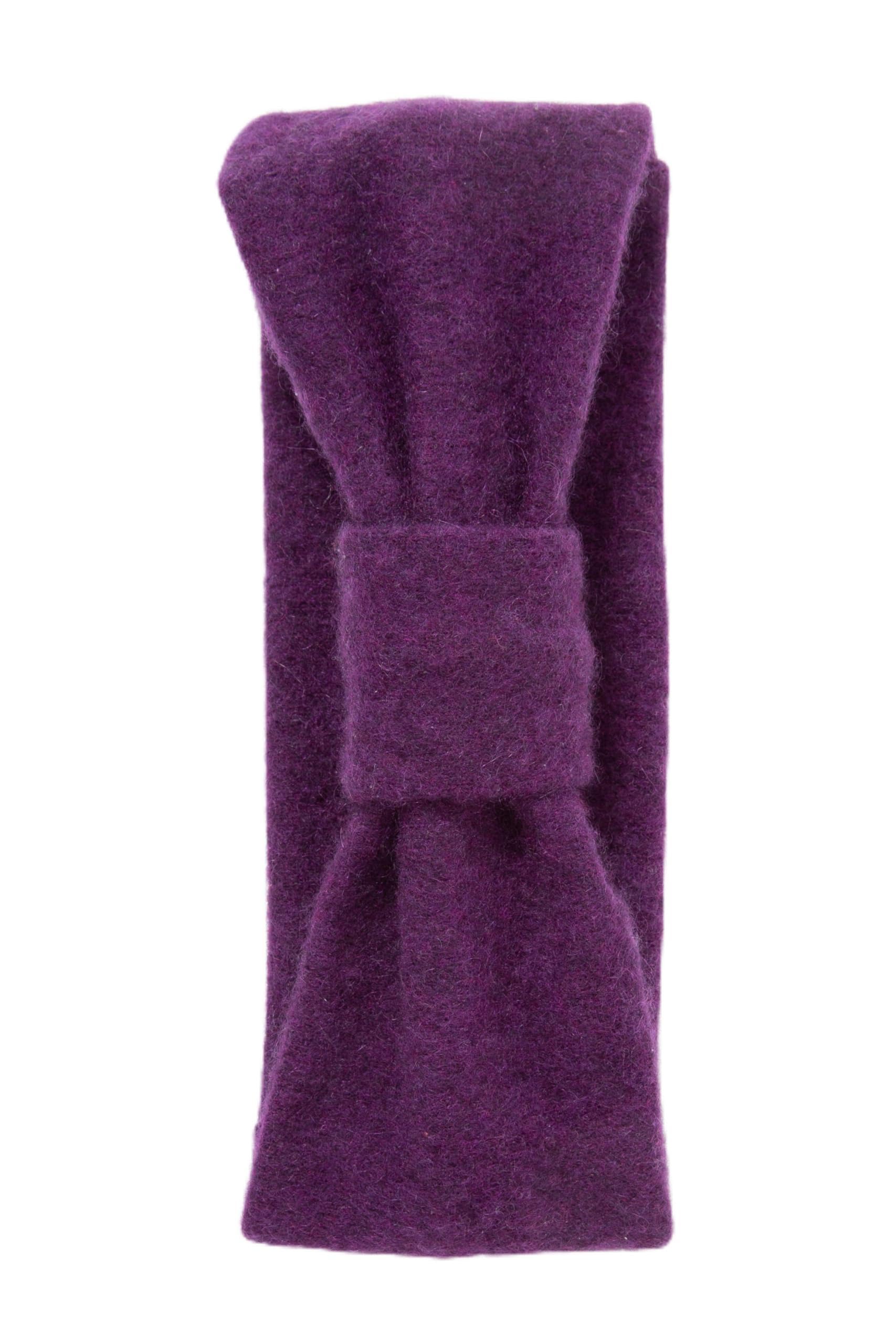Turtle Doves Women's Purple 100% Recycled Cashmere Headband (Purple)