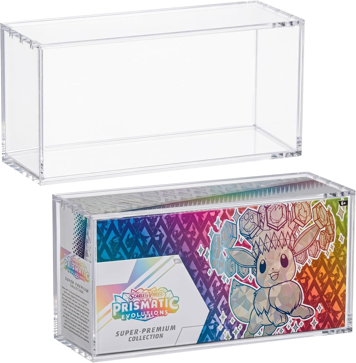 Prismatic Evolutions Super Premium Collection Acrylic Display Case