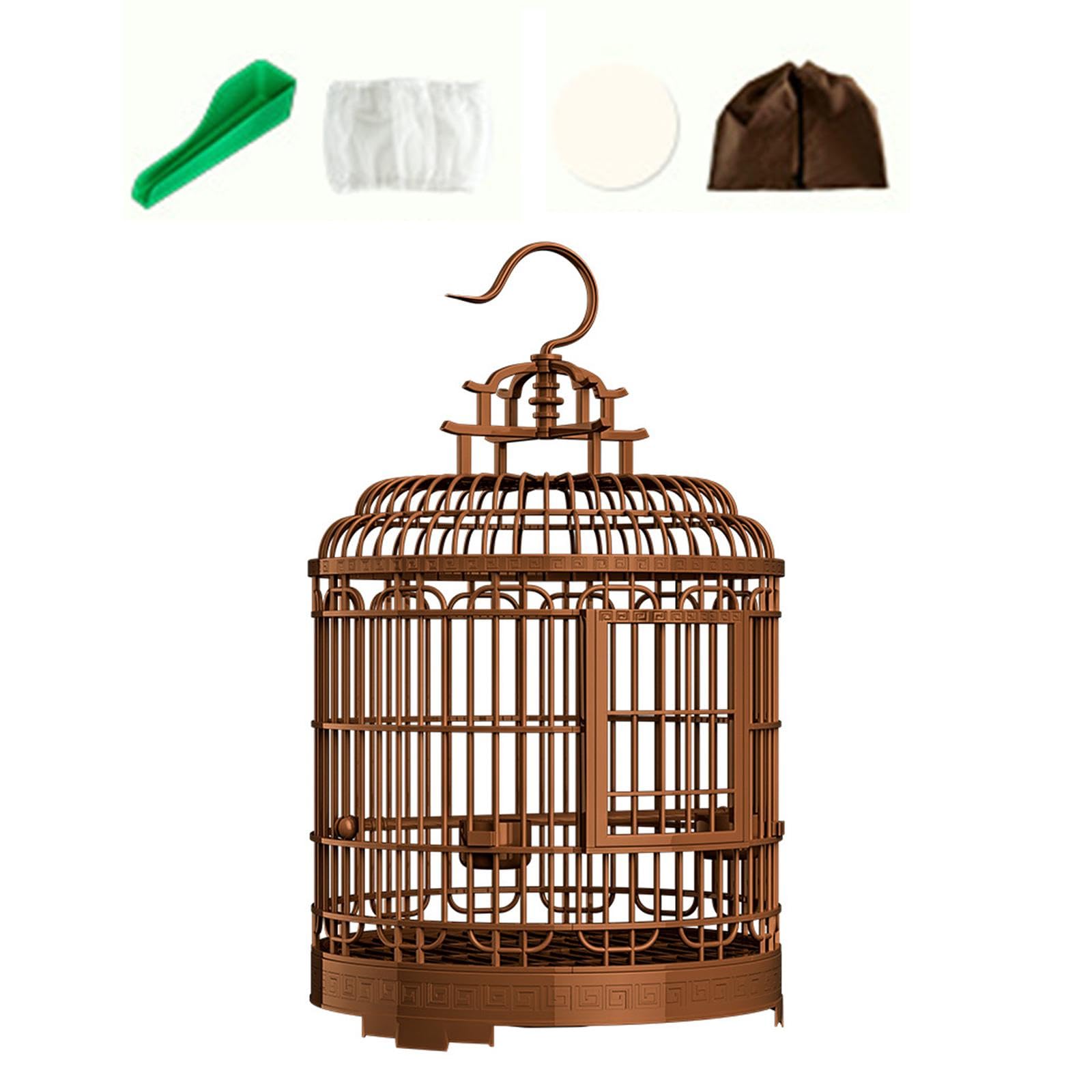 Cage de Transport pour Animaux de Compagnie « Volière à Oiseaux », Grande Taille avec Perchoir, Accessoires pour Oiseaux, Construction, a