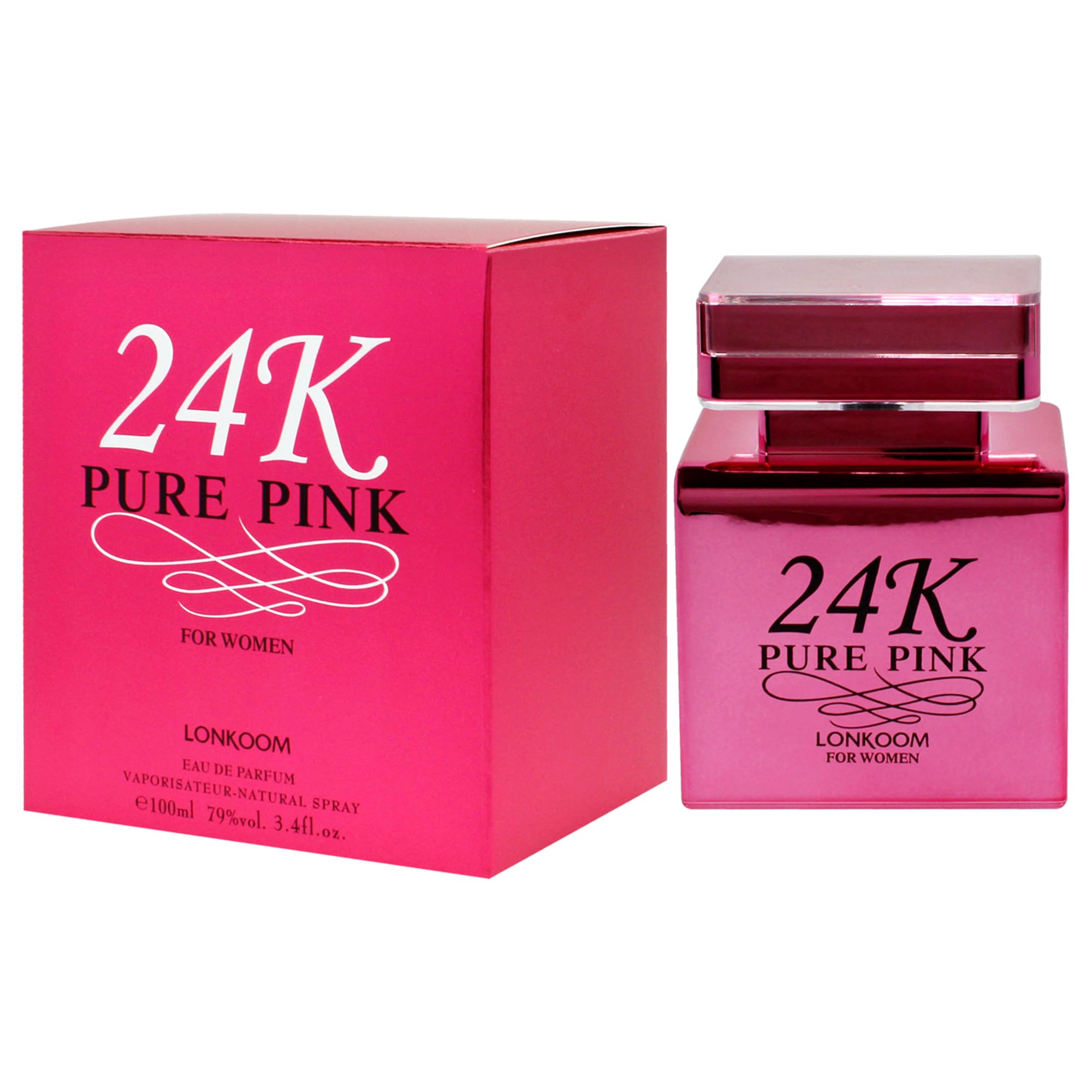 Lonkoom 24K Pure Pink For Women 3,4 oz EDP Spray