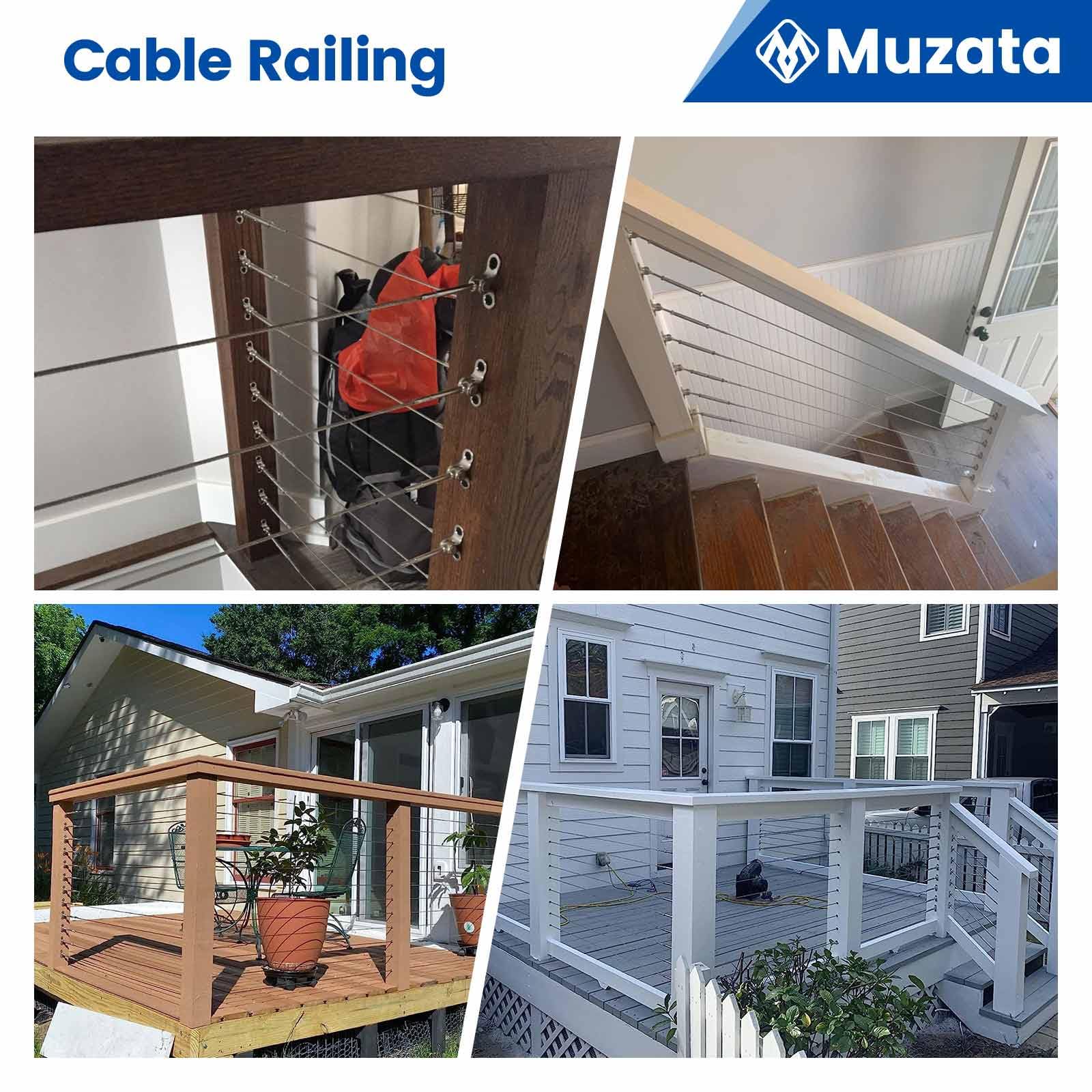 Angled Cable Railing Snapklik.com : 30 Pairs 1/8