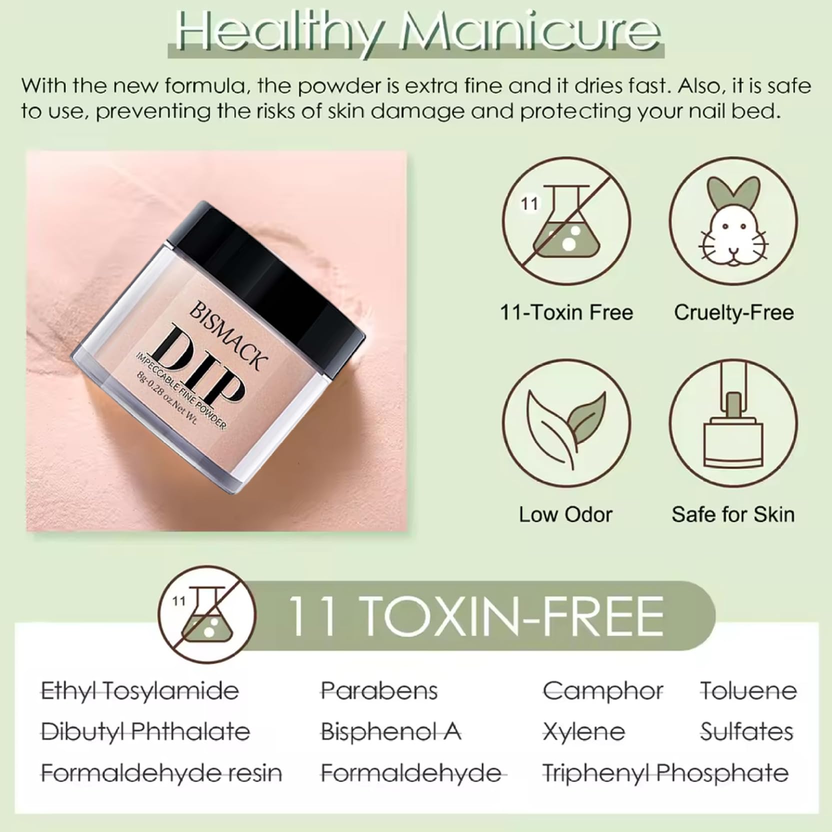 10 pezzi/set kit in polvere per unghie, polvere di immersione a 4 colori con attivatore di base/top coat, kit per unghie per fai -da -te, marrone