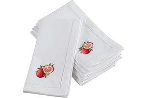 Elegant Saro Lifestyle Napkins Embellished with Exquisite Pomegranate Embroidery