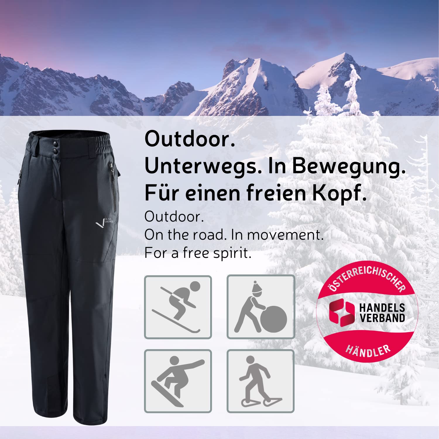 Black Crevice Black Crevice Damen Skihose - Spodnie narciarskie Kobiety