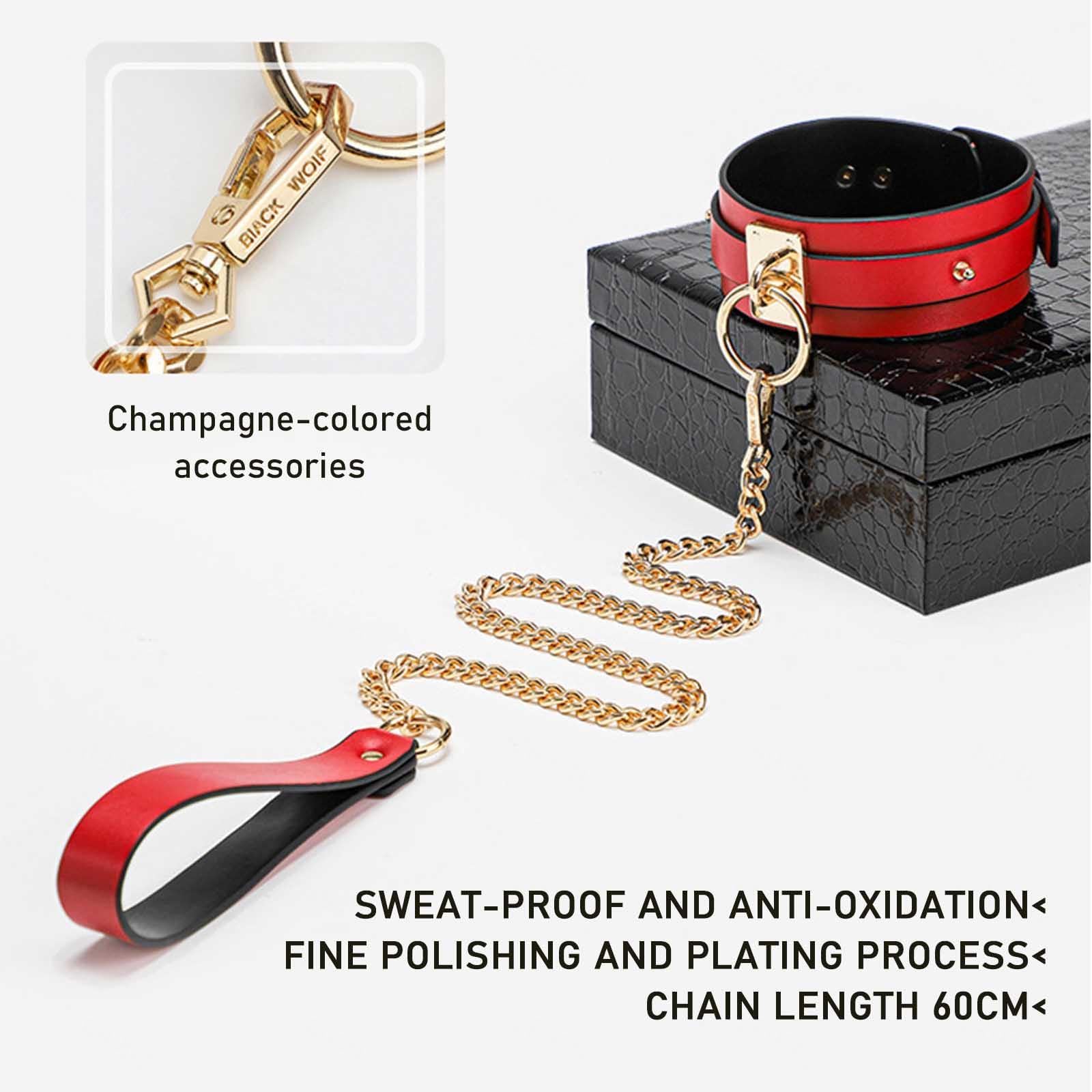 Bondageset Fessel Set Profi Leder Bondageset Fessel Set Anfänger Männer Frauen Bett Extrem Bettfesseln Sex Fesseln Frau Hände Füße Hals Sehr Sexy,8-pieceset+storagebox