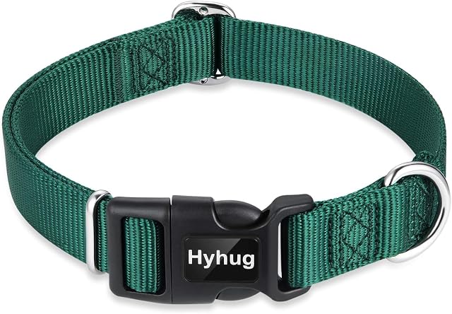 Cuello de Trabajo Pesado clásico de Color sólido para Perros Grandes, medianos y pequeños