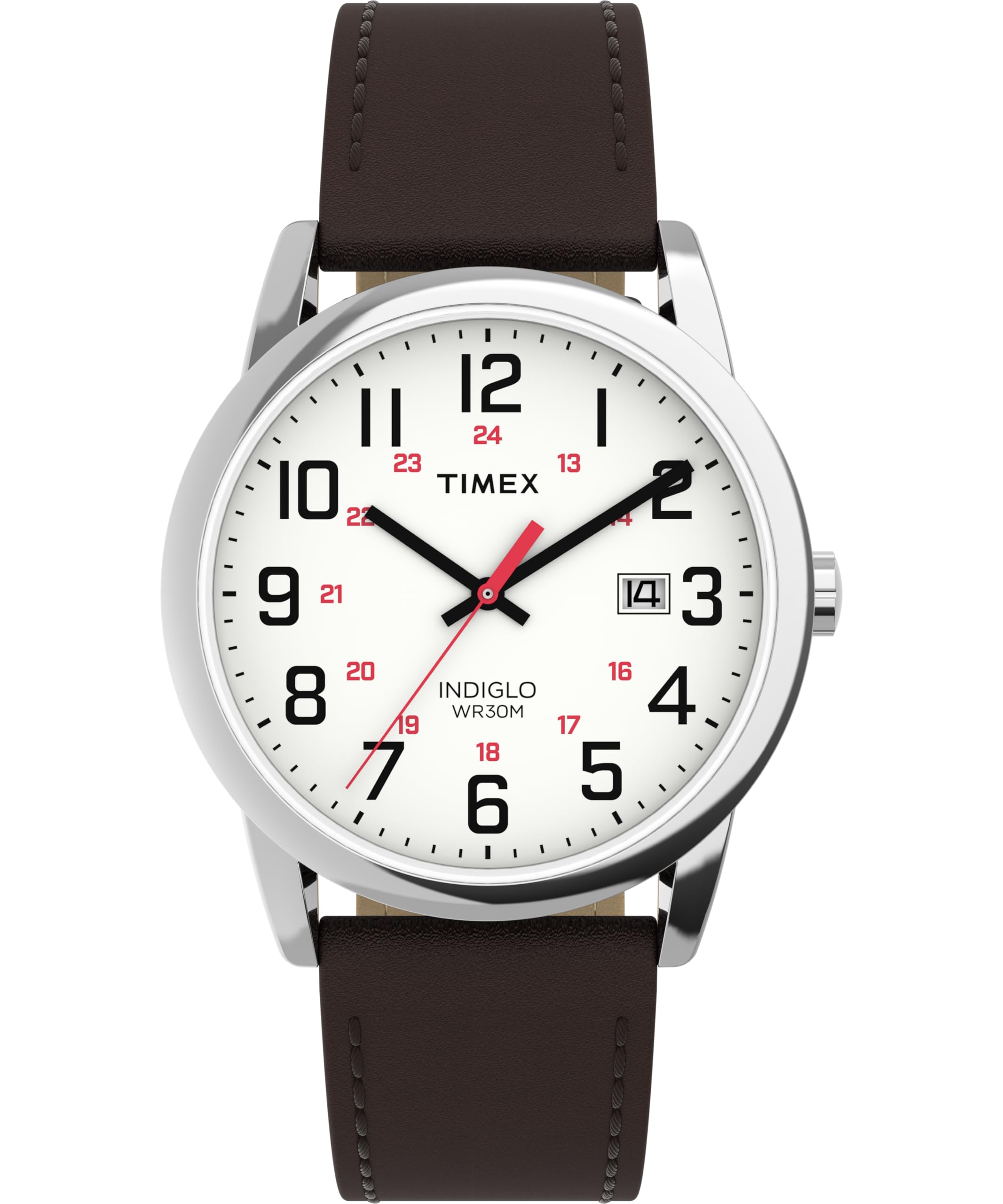 Timex Men's Easy Reader Classic 38mm Leather Strap Watch