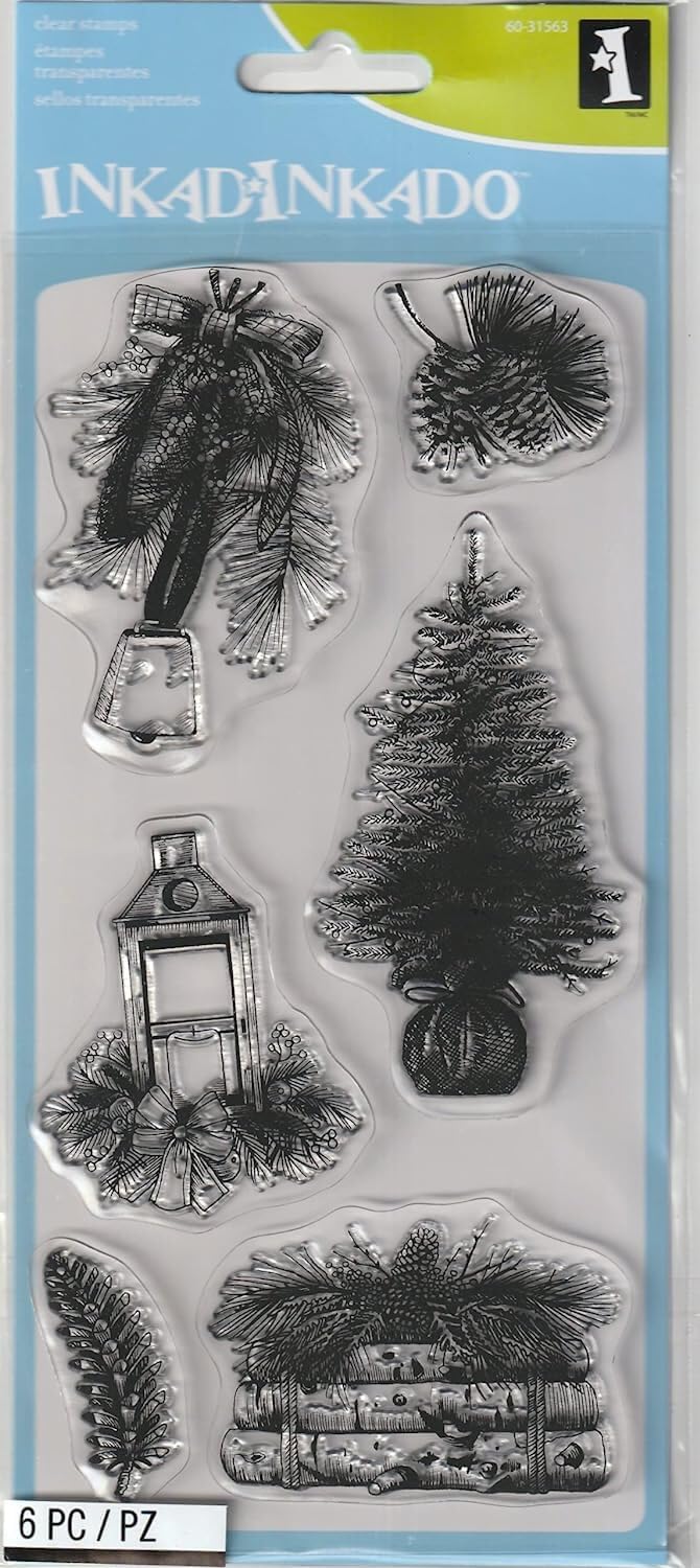Timbres transparents de ferme pour réussir vos impressions de sapin de Noël