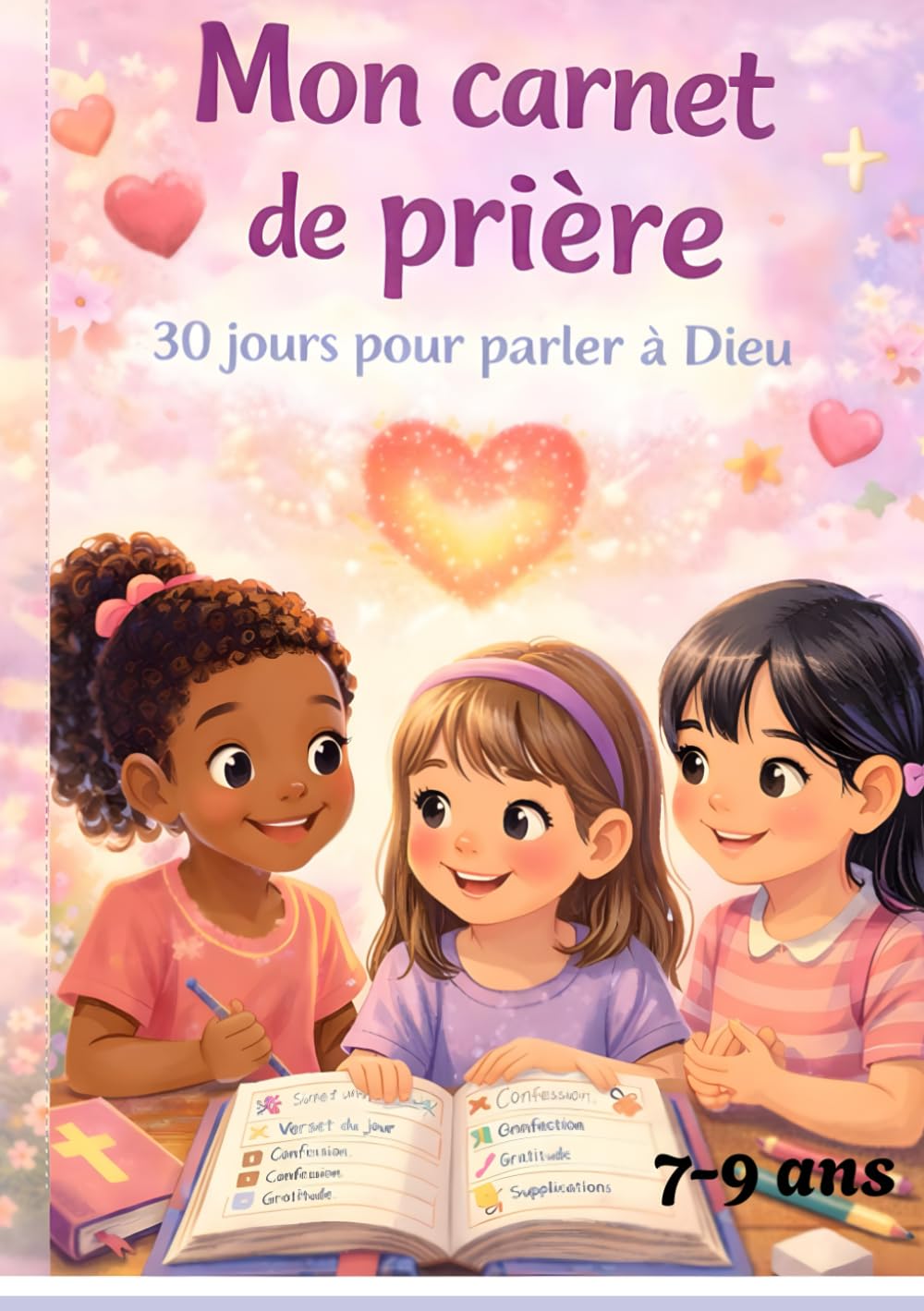 Mon carnet de prières: 30 jours pour parler avec Dieu pour filles de 7-9 ans