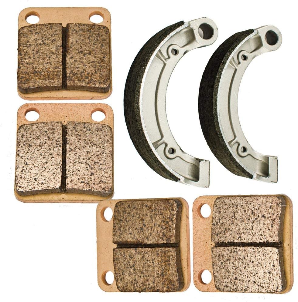 Front and Rear Brake Pads Shoes replacement for 2004 Yamaha YFM 400 FAS Kodiak 4WD