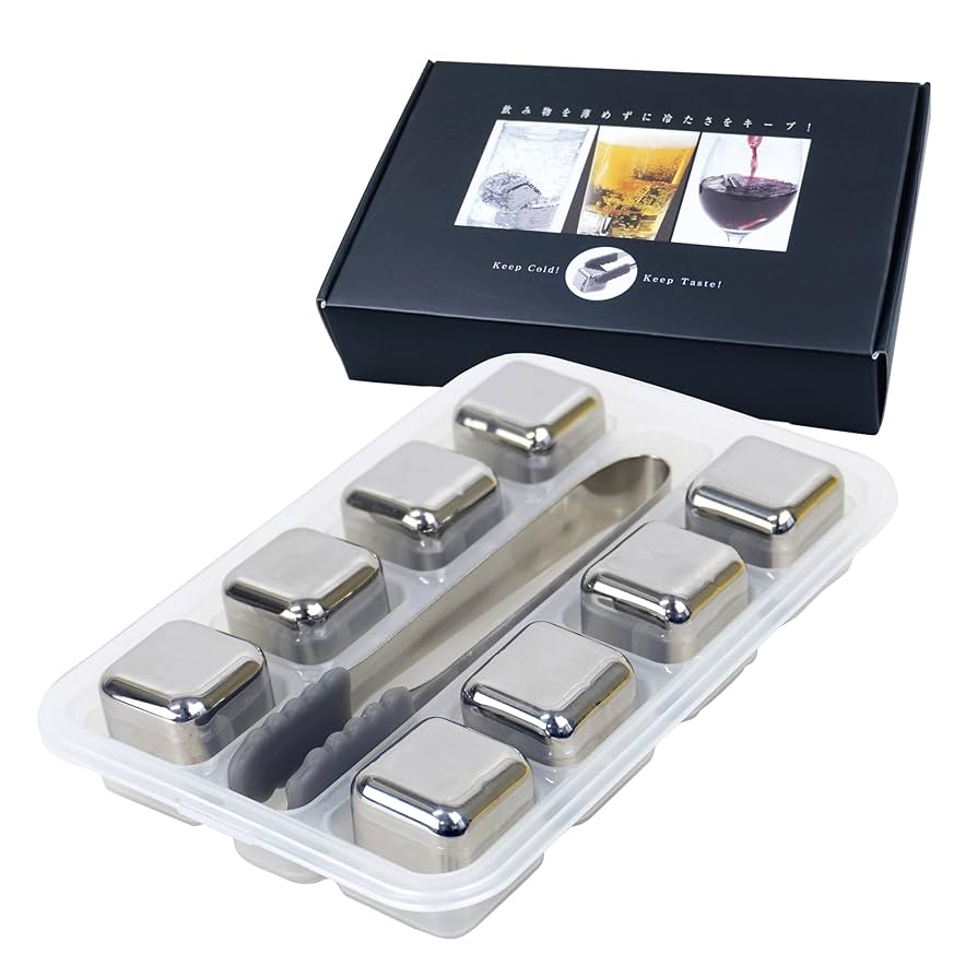 Amazon｜ファイン 味を薄めない溶けない氷 8個入＋専用トング