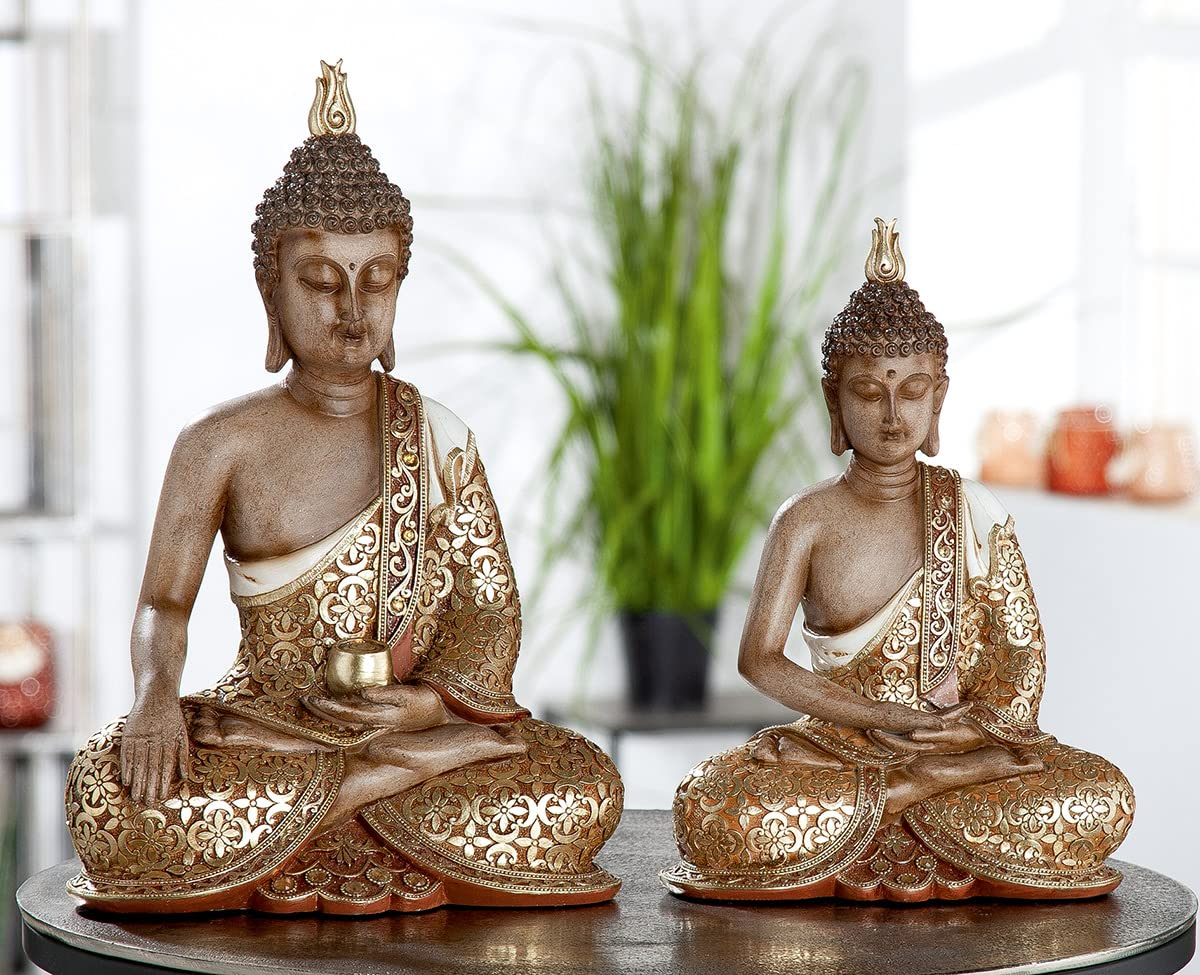 Buddha Figur XXL Sitzend 54 X 92cm Gold - Der Online-Shop