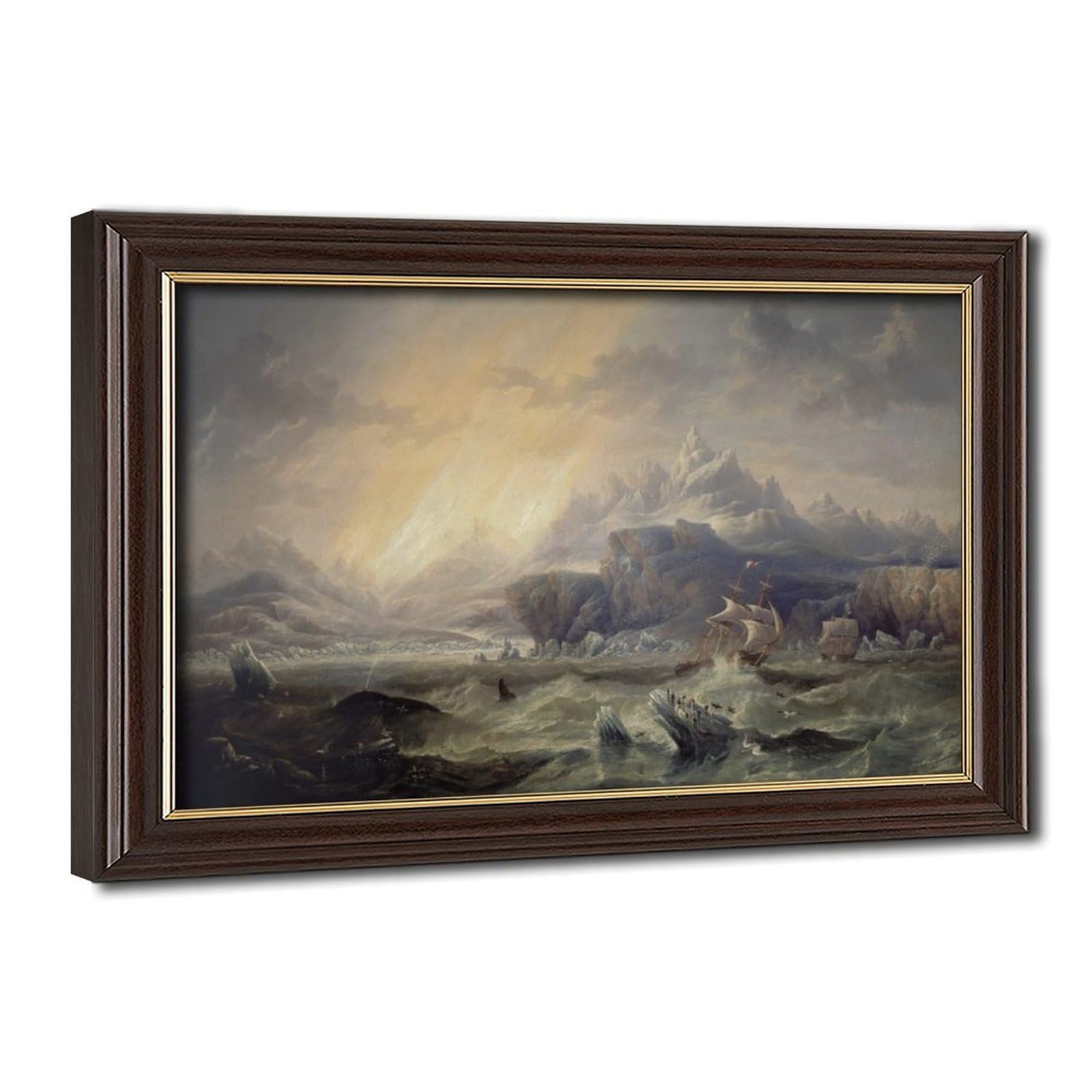 Impression sur toile HMS Erebus John Wilson Carmichael 50x76cm - 8