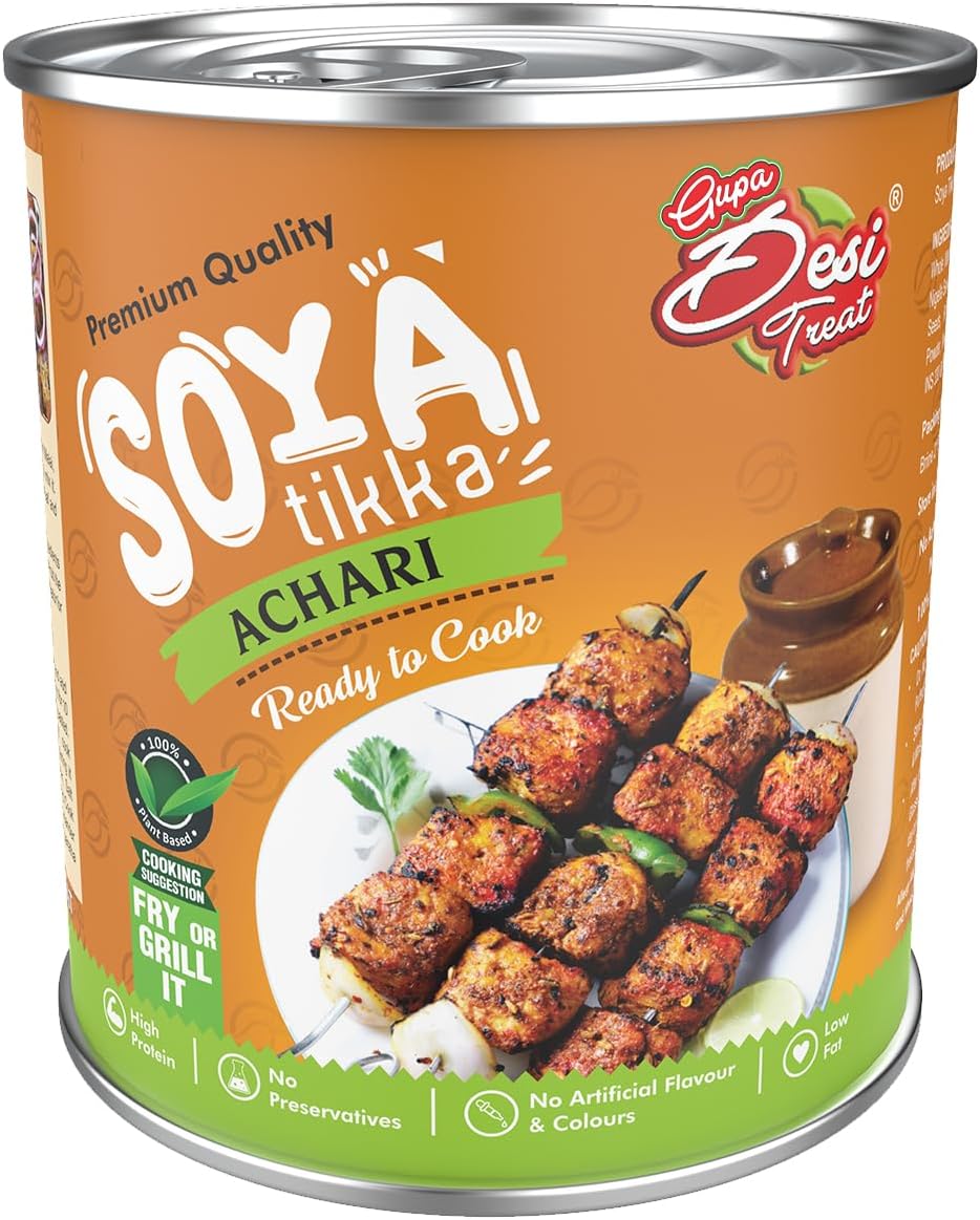 Desi Treat Achari Soya Tikka (Ready to Cook), 800g