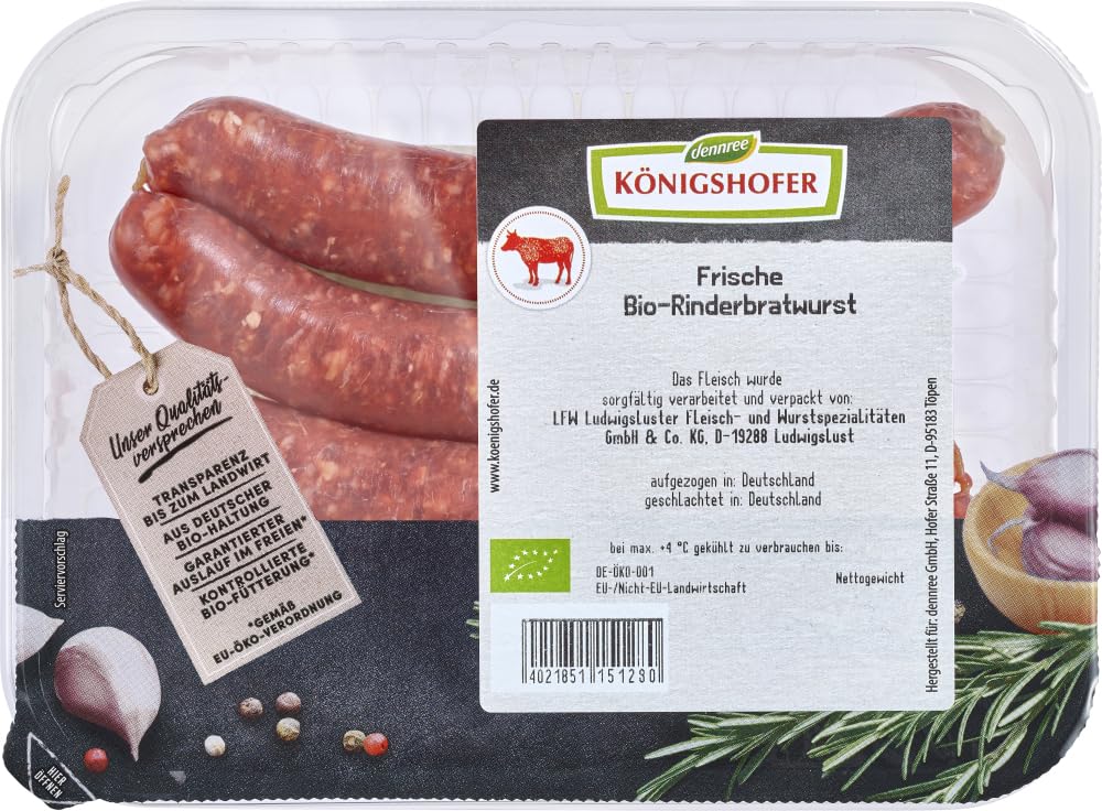 Frische Rinderbratwurst 12 x 250 g