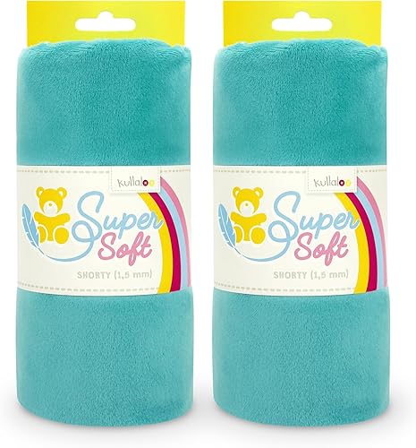 Miniatura 41 de kullaloo Tela de Felpa Tela Minky Amarillo Sólido para Coser Material de Abrazo Súper Suave 39.5x29.5 Peluches, Mantas de Bebé, Almohadas