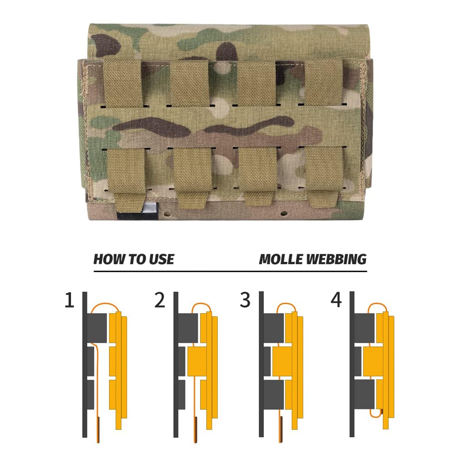 WLXW Bolsa Médica Táctica Bolsa Primeros Auxilios MOLLE EMT Bolsa Multiusos IFAK Bolsa Portátil Traumatismos Nailon 800D para Cinturón Chaleco Tácticos(CP)