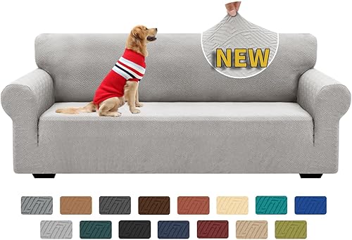 XINEAGE - Fundas para sofás de 3 cojines, fundas para sofá de 1 pieza, con alta elasticidad, suaves y lavables, protector de muebles antideslizante