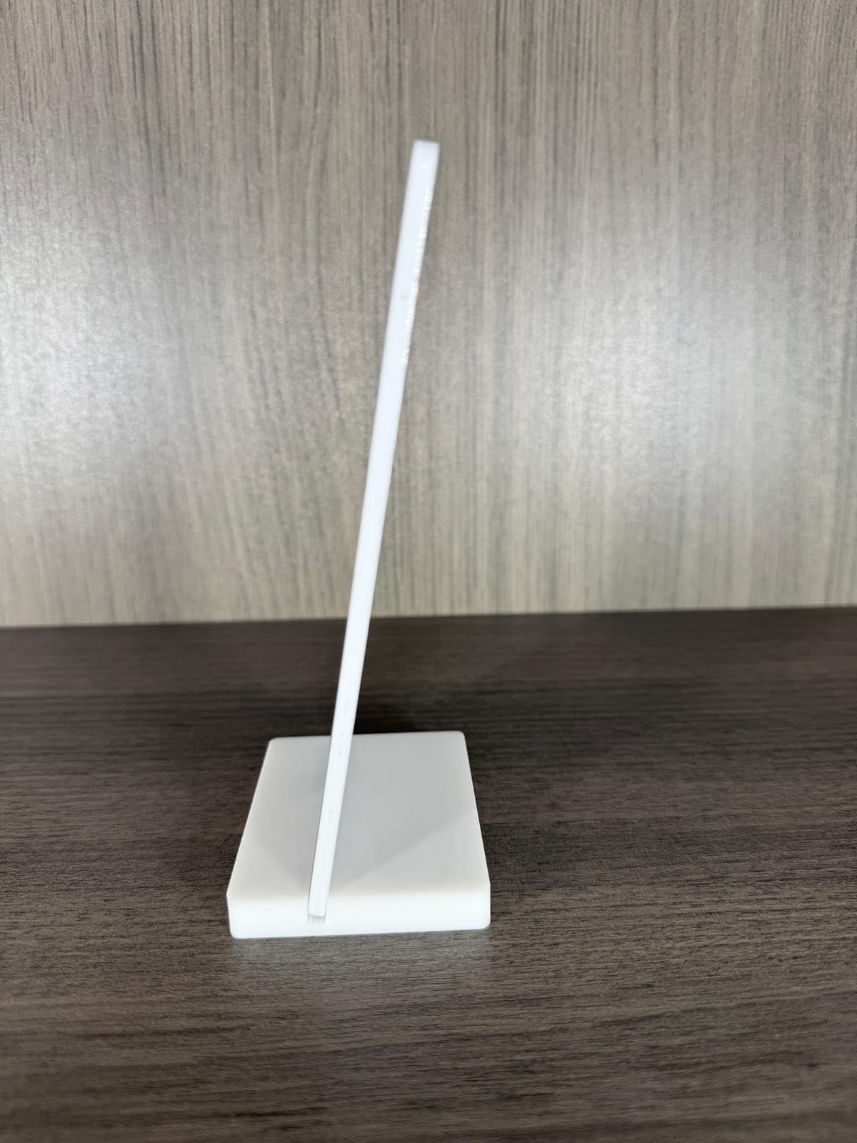 Placa NFC y código QR con soporte vertical para comentarios de Google - 15x7 cm - Ideal para letreros y restaurantes, soporte vertical (blanco)
