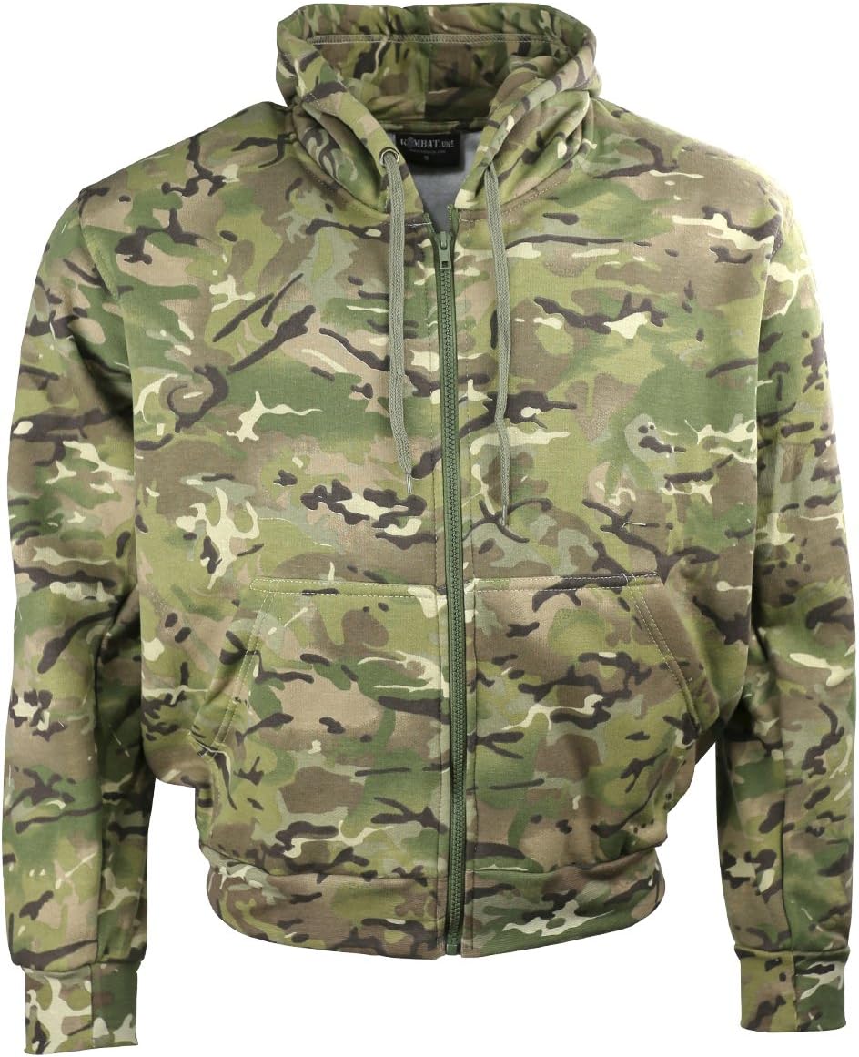 Men's Camo Hoodie Full Zip