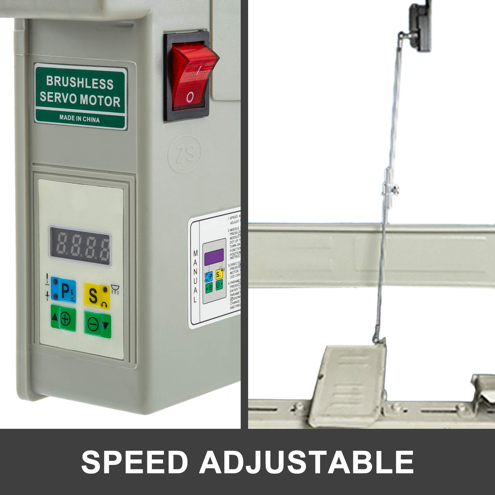 Mophorn 1HP Sewing Machine Servo Motor, 750W 3500rpm Energy Saving Mute