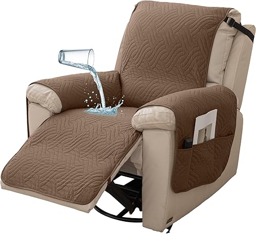 Miniatura 16 de Deep Dream Fundas para sofá 100% impermeables, fundas acolchadas antideslizantes para sofá de 3 cojines, funda de sofá para perros, funda lavable,