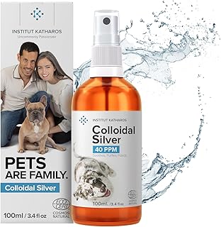 Kolloidales Silberspray von höchster Qualität für Haustiere, Silberspray für Tiere (Hund, Katz, Pferd) Vielseitiges gesundheitsprodukte | 100ml Wundspray und Mittel Gegen Juckreiz (milben) product image