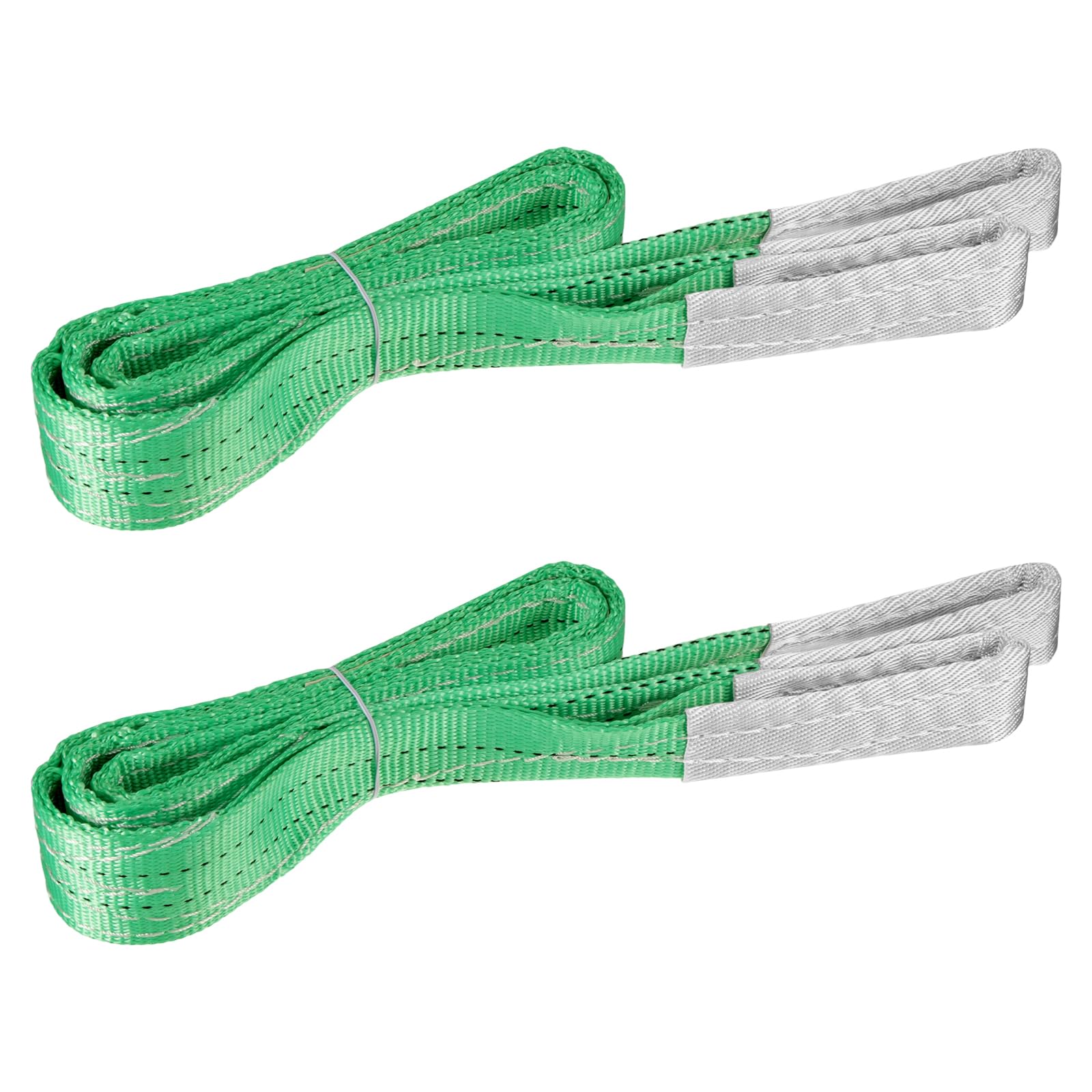 CarBole 6' X 2" Heavy Duty Nylon Lifting Sling – Flat Loop Tow Strap, 9,400 Lb Capacity
