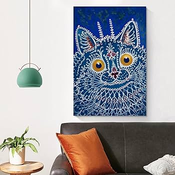 アートンワーズ THE BLUE CAT 原画 絵画 現代アート インテリア アートンワーズ THE BLUE CAT 原画 絵画 現代アート インテリア