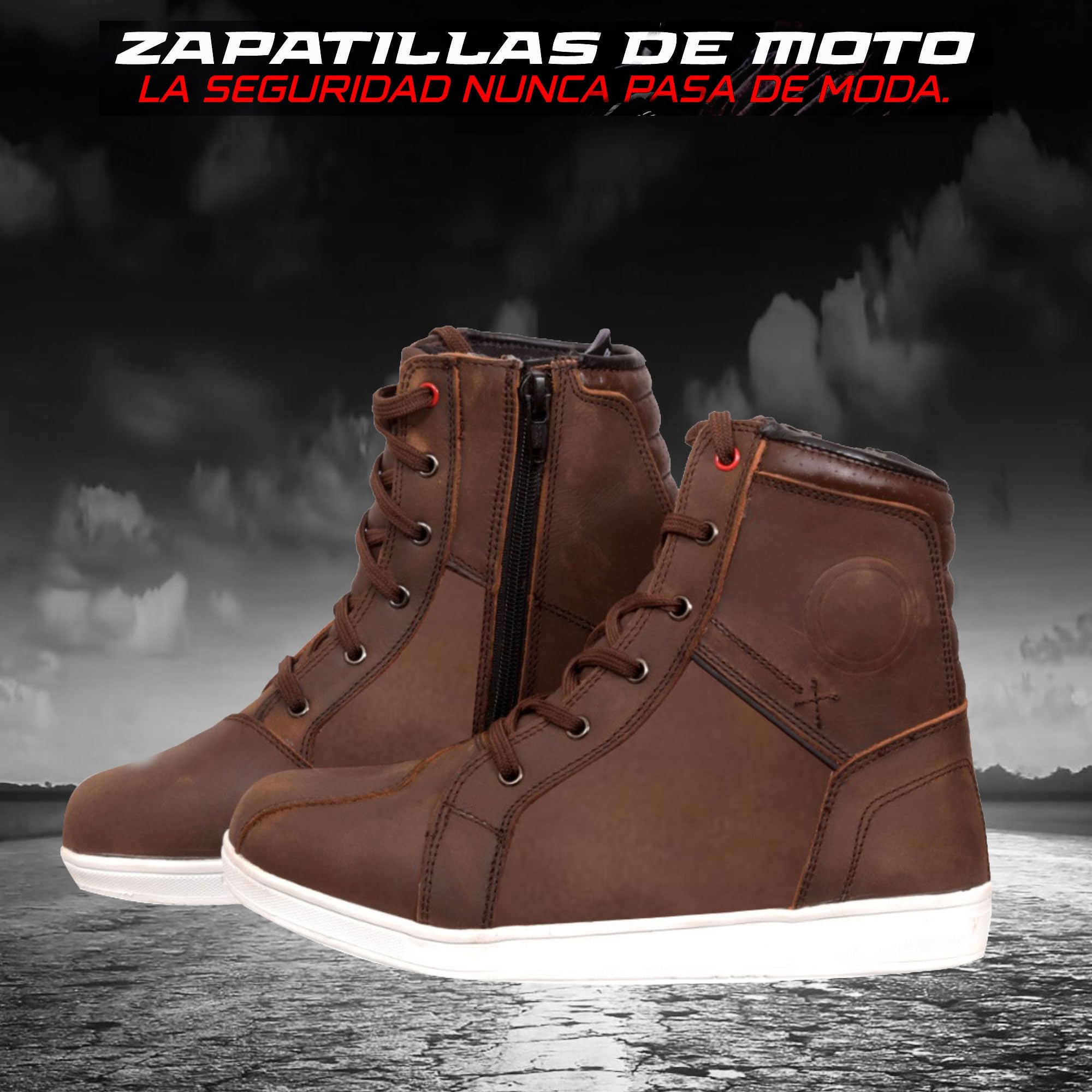 Botas de Moto Impermeables Zapatos de Moto para Hombre Botas de Moto Zapatos Cortos de Motocross.