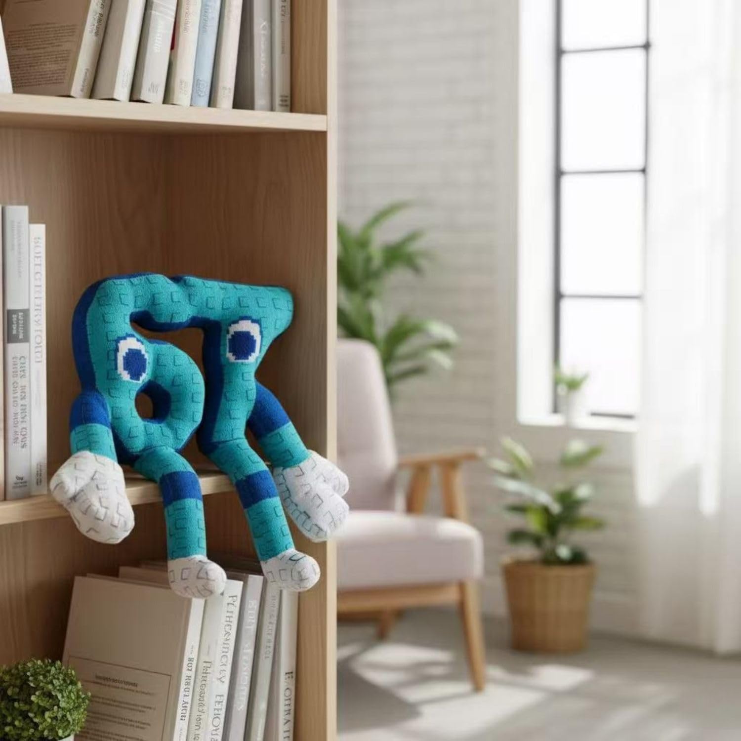 Brainrot 67 Plush, Italian Brainrot Six Seven,10 inch Blue Style - Image 4