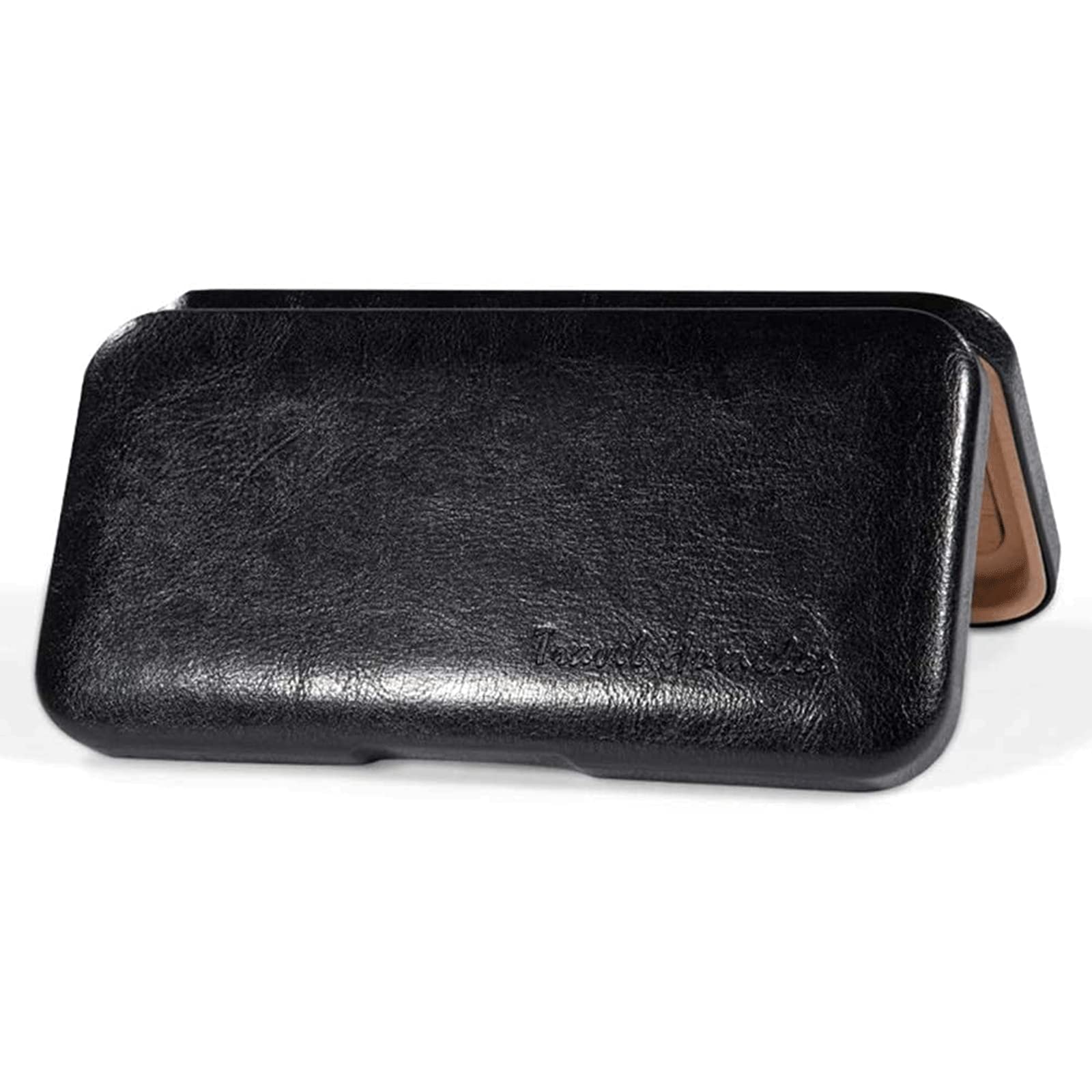 Humidor scatola Scatola per sigari in pelle, Humidor da viaggio portatile per 3 sigari, Humidor per sigari foderato in legno di cedro fatto a mano, custodia per sigari resistente Personalizzato