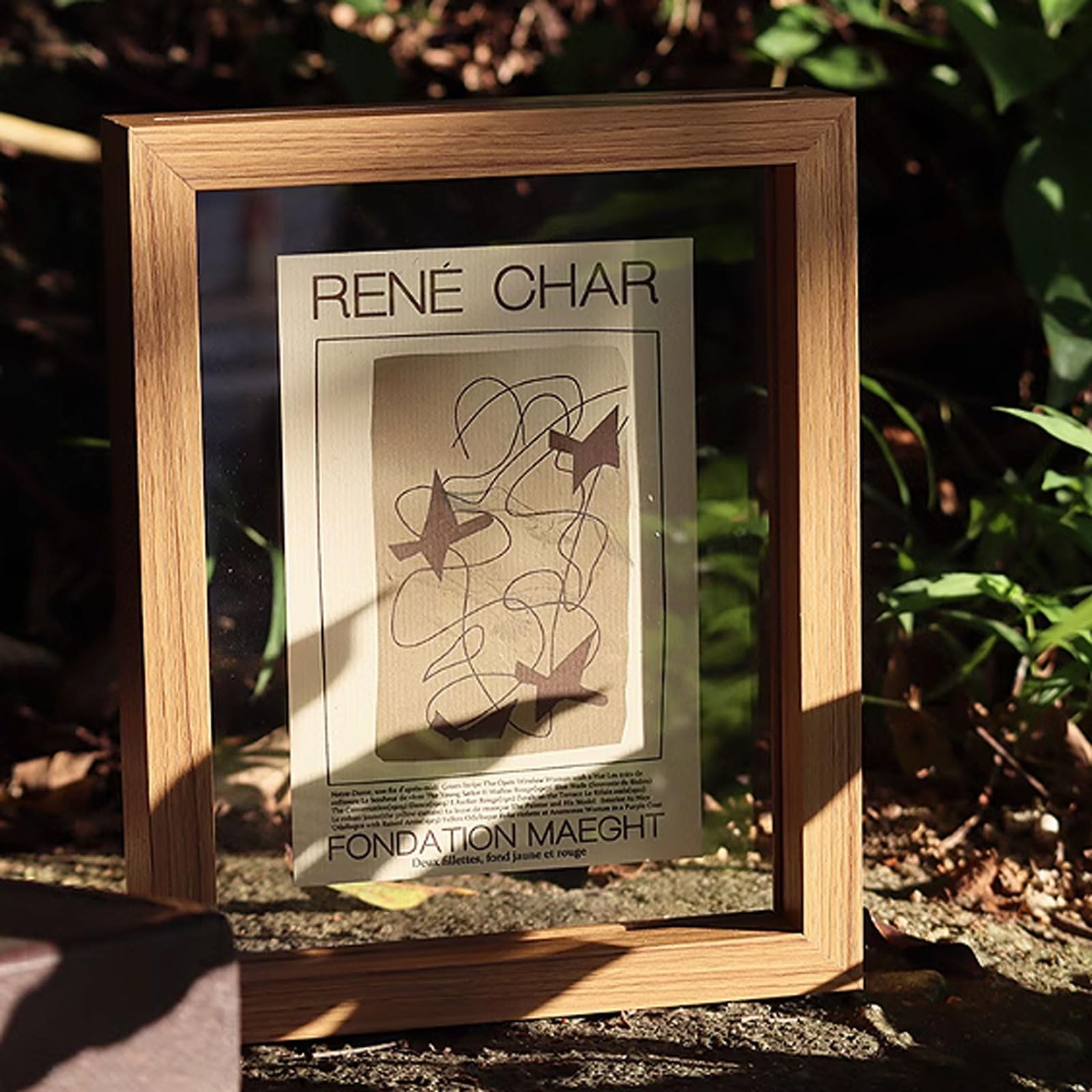 a4 frame, Acrylic Floating Picture Frame Specimens Photos Handicraft Multicolor(Light Brown,A4 (21 * 29.7cm))