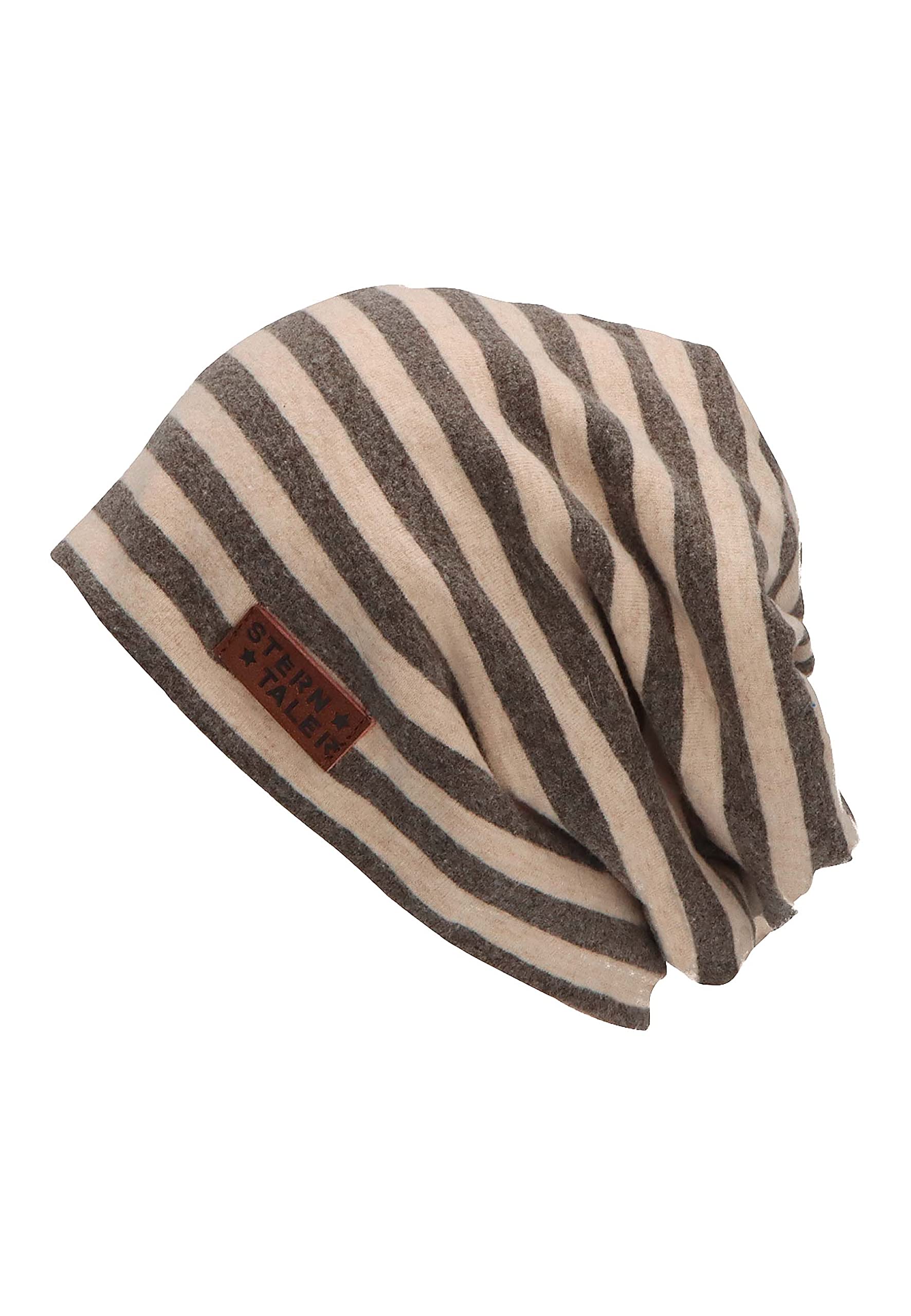 Sterntaler Baby Jungen Slouch-Beanie Ringel Mütze - Gefüttert Mit Weichem Baumwoll-Fleece - Dunkelgrau, 51