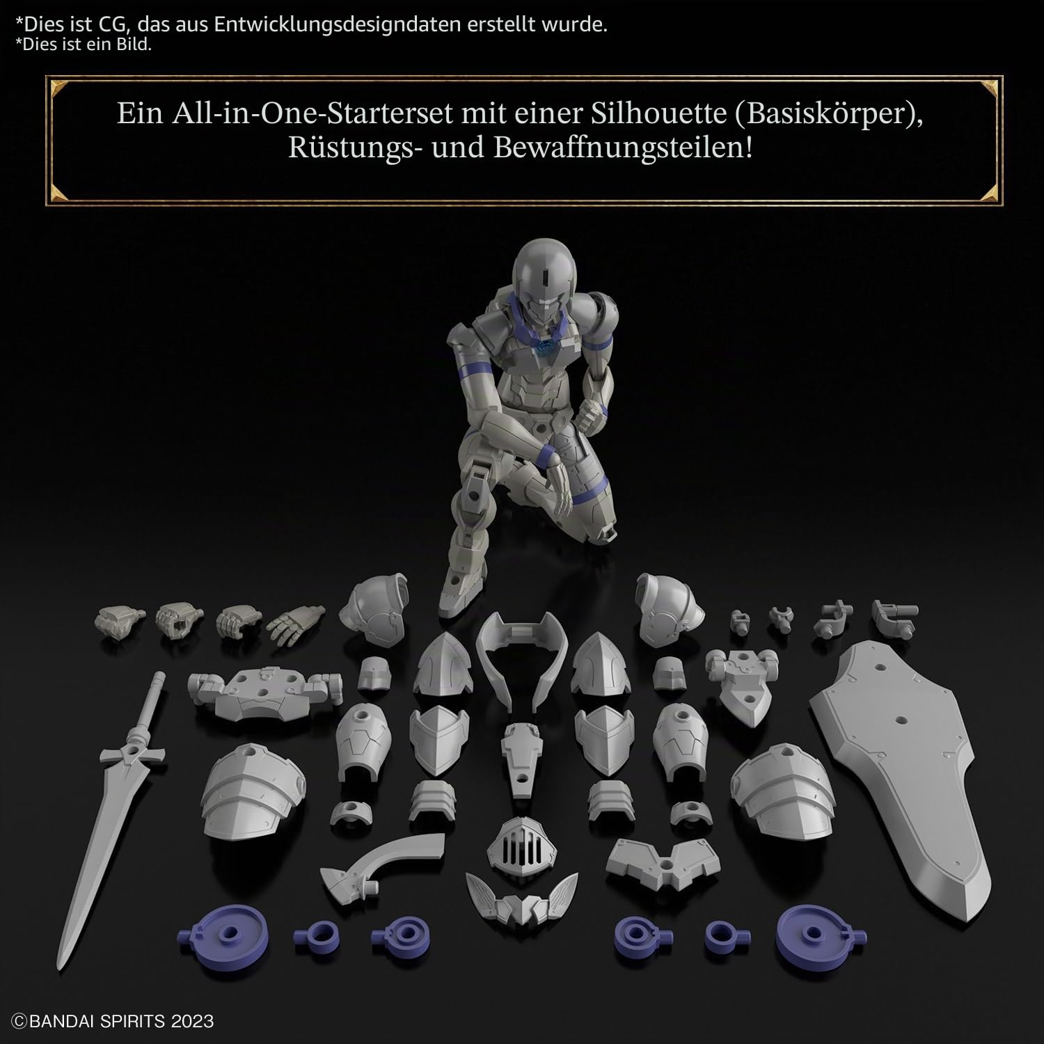 BANDAI SPIRITS Bandai Hobby - 30 Minuten Fantasy - #01 Liber Knight, 30 MF Modellbausatz