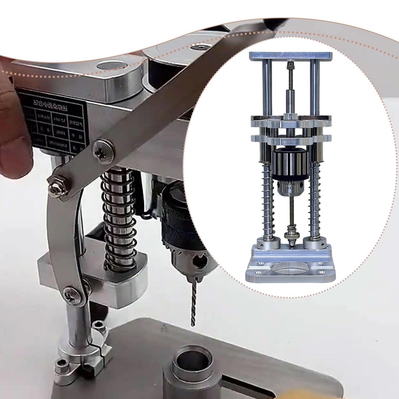 Guía Vertical para Taladro Soporte Auxiliar Fijo Accesorio Portátil Profesional Herramienta de Precisión Eficiente Adecuada para Carpinteros