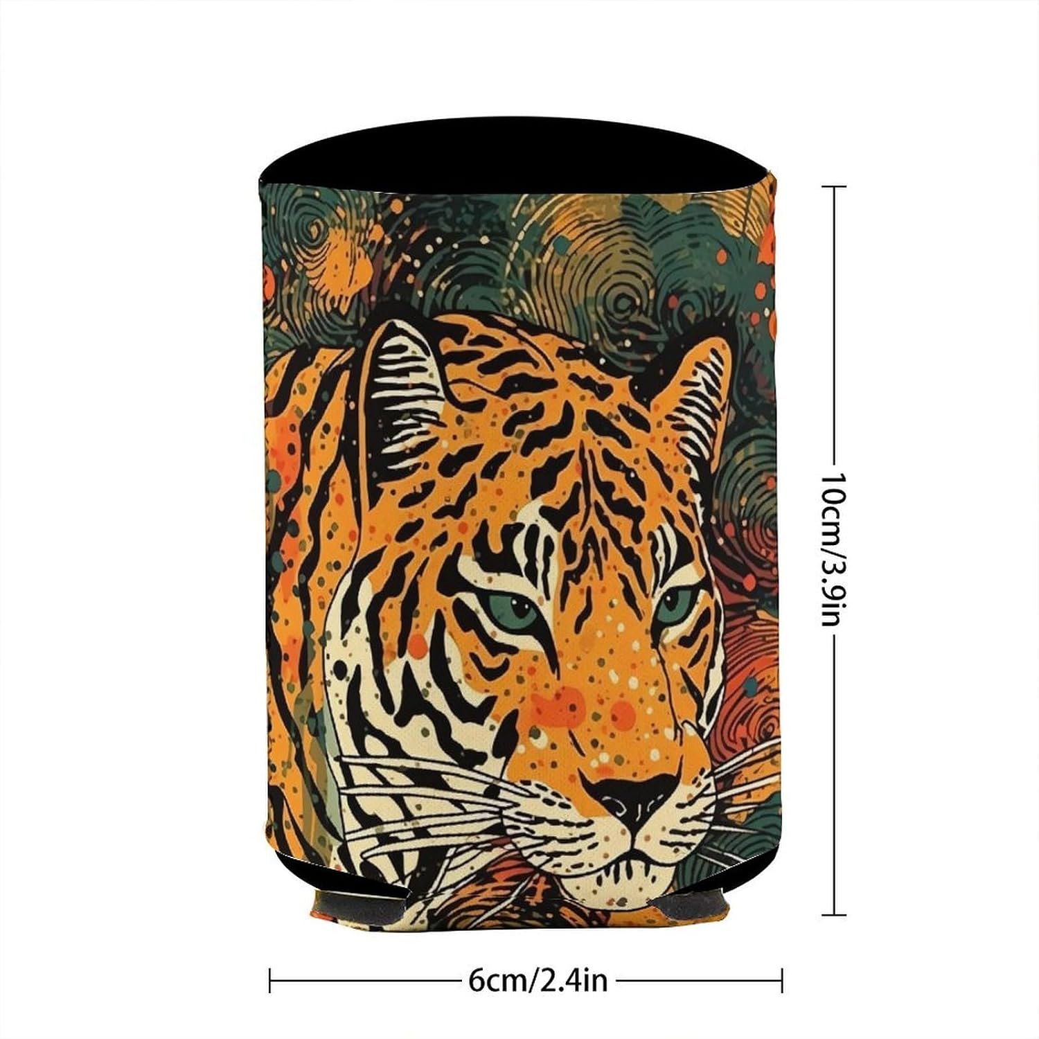 Tiger Botanical Reusable Insulator Sleeve for Iced Hot Drink image 3
