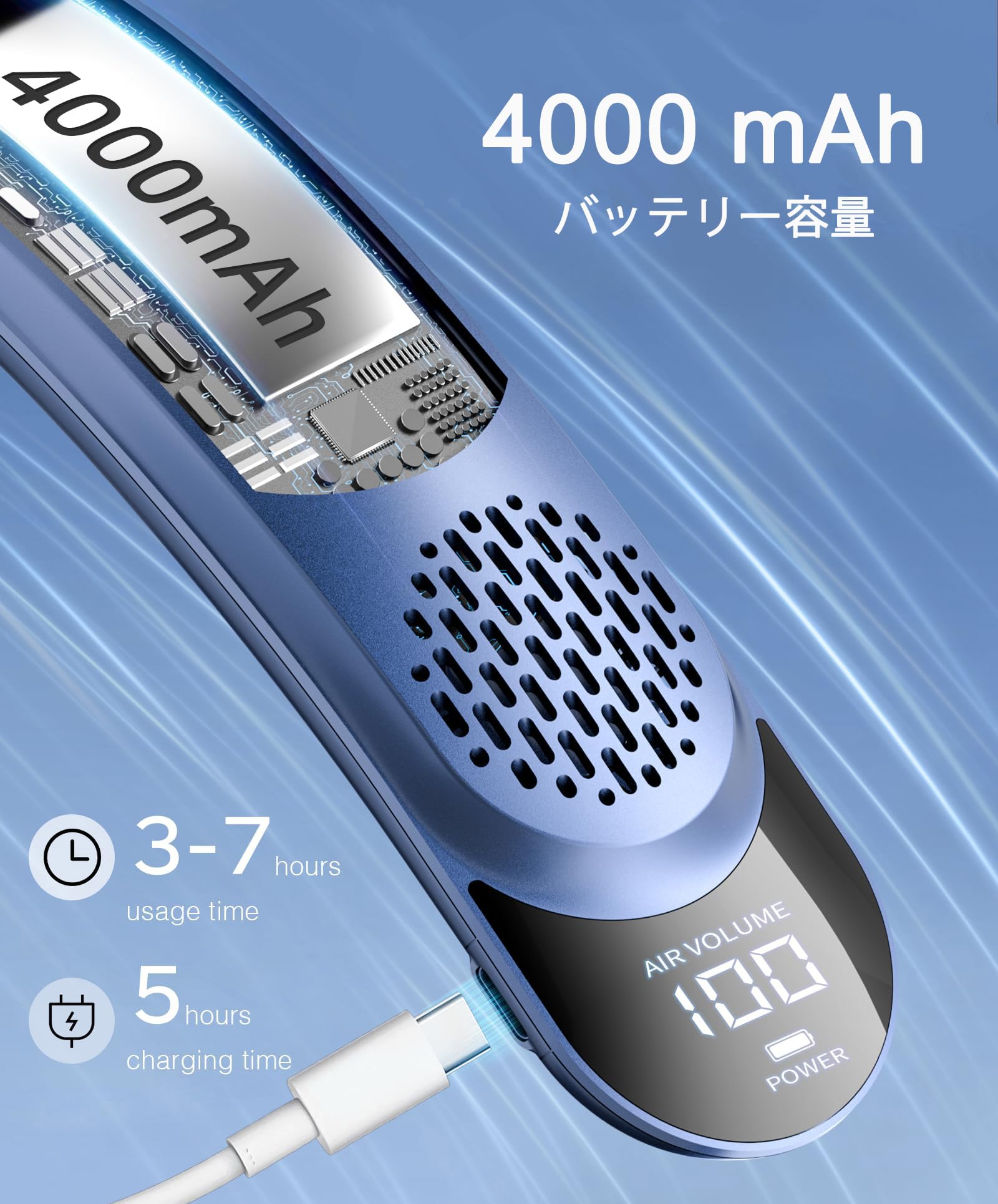 【10個セット】携帯扇風機 熱中症対策 3000ｍAh 大容量 軽量 オフィス 10個セット】携帯扇風機 熱中症対策 3000mAh 大容量 軽量 オフィス