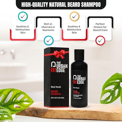 Miniatura 6 de That Urban Edge Champú para barba  Lavado profesional para hombres  Hidratante y acondicionador  Fórmula natural suaviza y fortalece  Vegano para