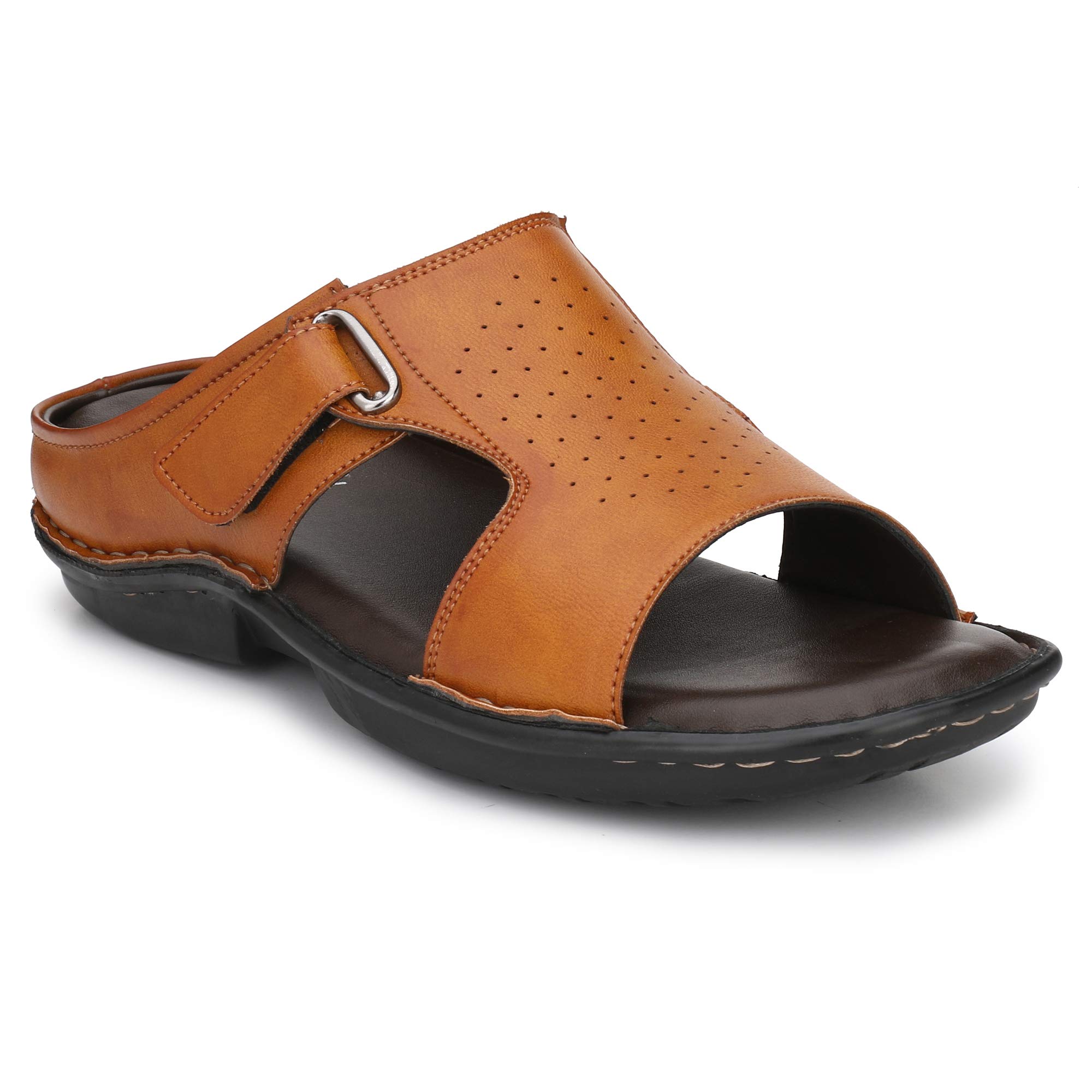 Shences MENS TAN COMFORTBLE CUSHIONED FOOTBED SANDAL (B07MBZD8XX) Amazon Price History, Amazon Price Tracker
