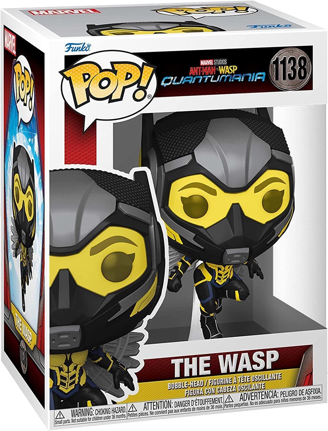 Funko Pop! Marvel: Ant-Man and The Wasp: Quantumania - Avispa con un protector de burbujas Byron Attic
