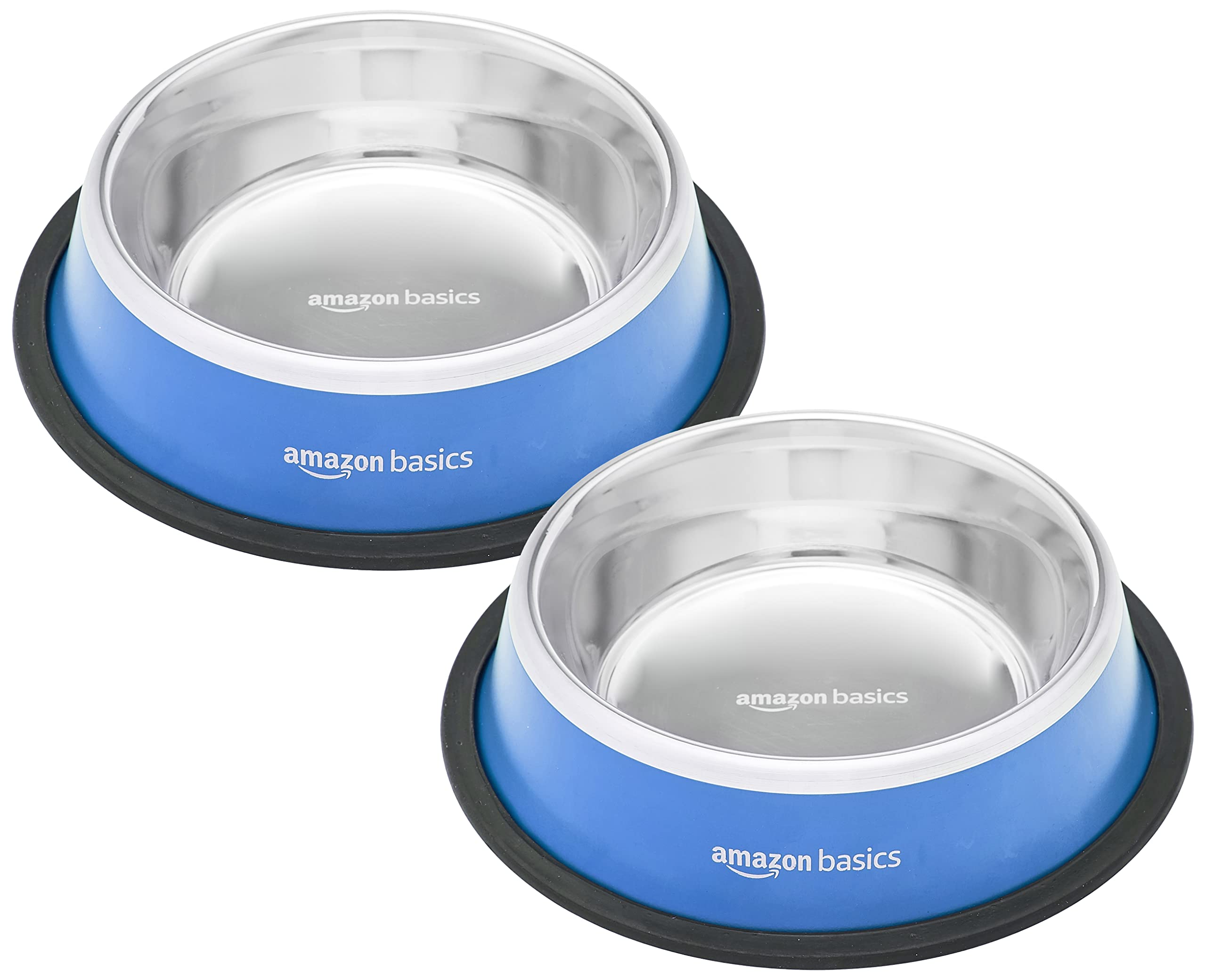 amazon basics Stainless Steel Pet Feeding Bowl 700 Ml,Blue (Set of 2),Dog - 21.9 X 21.9 X 6.4 Cm (B09RSXV1XH) Amazon Price History, Amazon Price Tracker