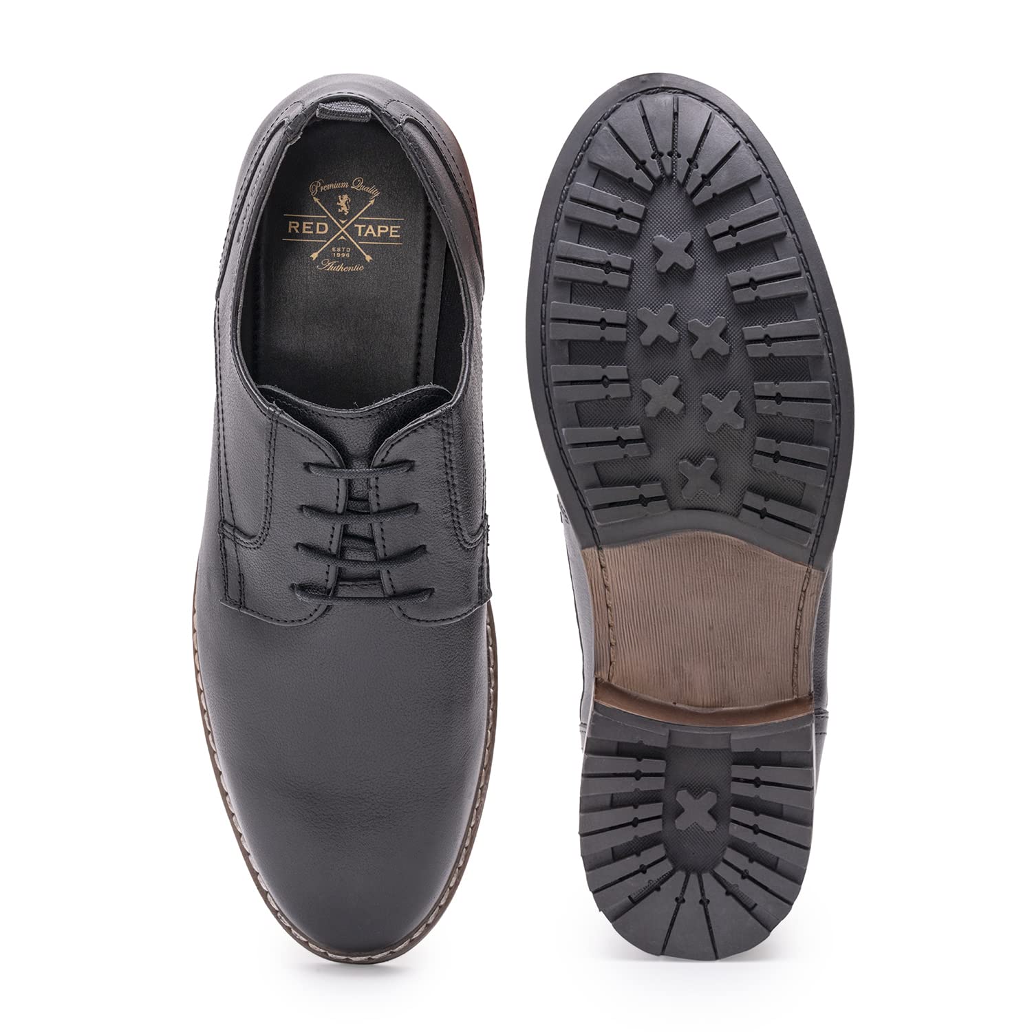 Buy Red Tape Men Black Derby Shoes10 at Amazon.in